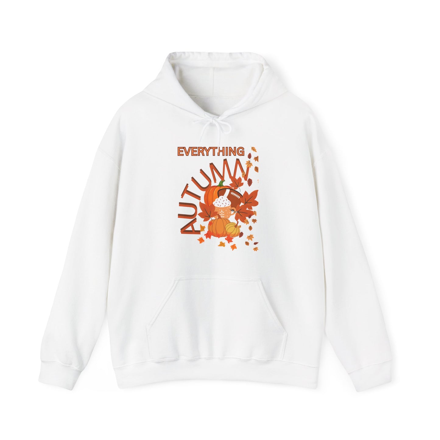 Autumn Vibes Hoodie with Fall Leaves Design, Cozy Sweatshirt for Thanksgiving, Seasonal Gift, Unisex Pullover, Perfect for Cool Weather