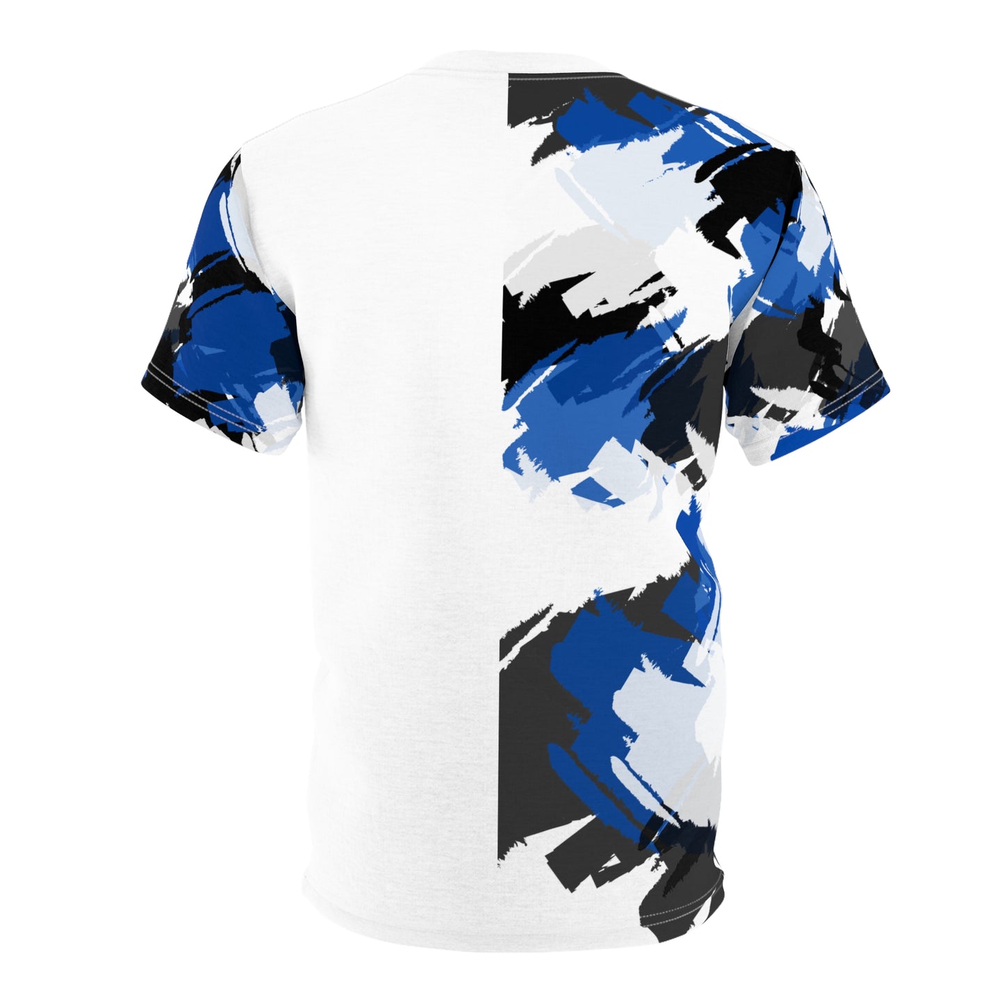 Abstract Blue Brushstroke Unisex Tee – Artistic Graphic T-Shirt for Everyday Style