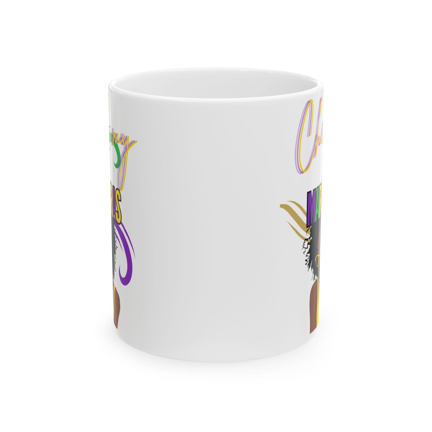 Colorful Ceramic Mug - 'Caffeine Queen' Design - Perfect Gift for Coffee Lovers