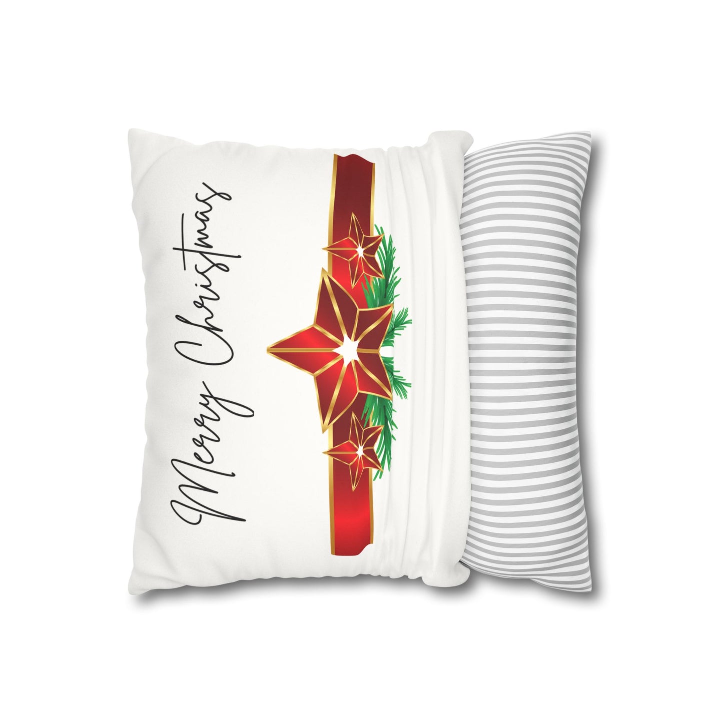 Winter Holiday Faux Suede Pillowcase, Cozy Home Decor, Seasonal Cushion Cover, Christmas Gift, Cute Reindeer Design