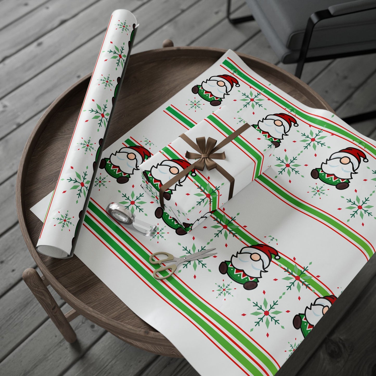 Christmas Wrapping Paper - Festive Santa Designs for Gift Wrapping, Holiday Parties, Birthdays, Eco-Friendly, Xmas Decor