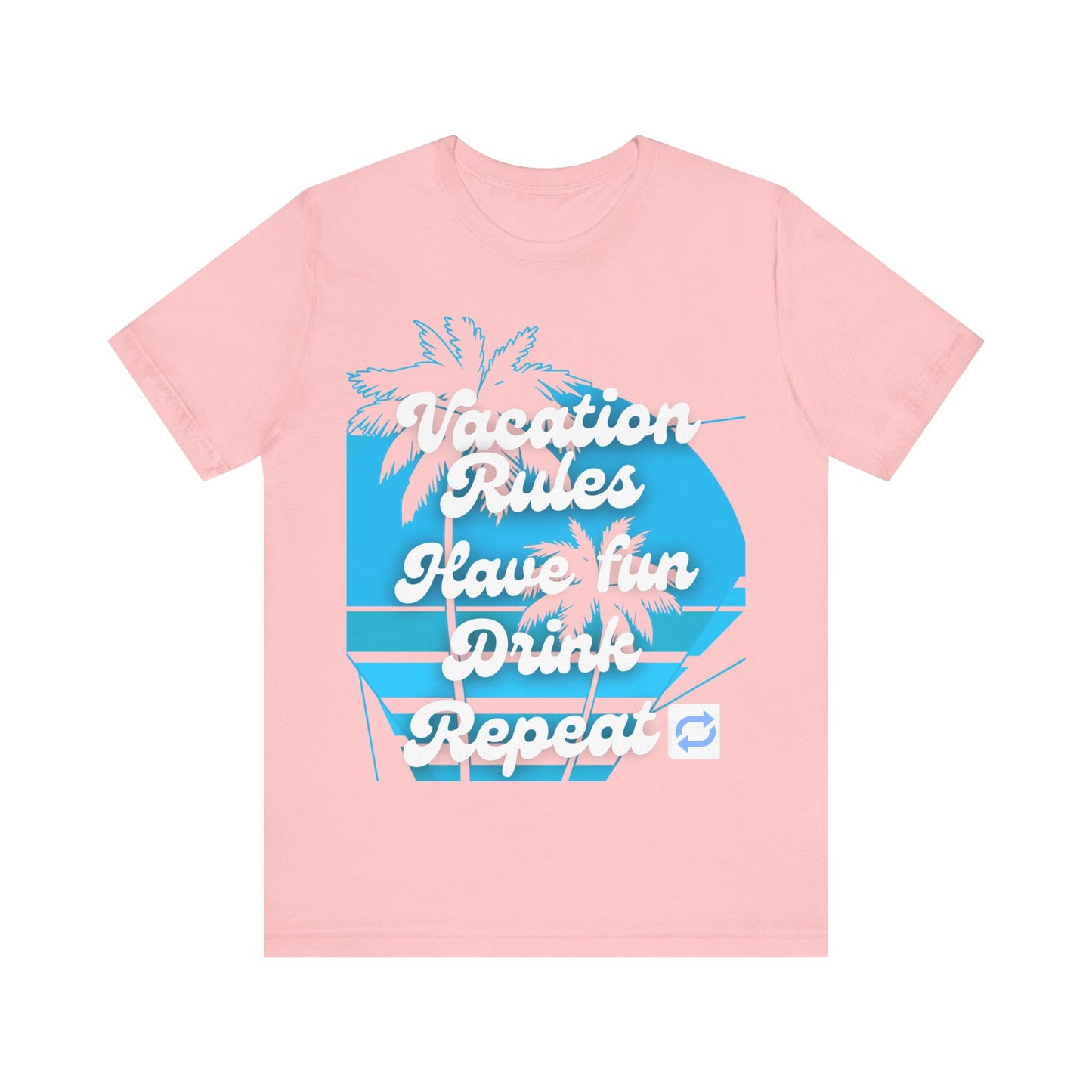 Vacation Rules Tee, Unisex Graphic Tee, Summer Shirt, Beachwear, Fun Vacation Apparel, Party T-Shirt, Gift for Travelers