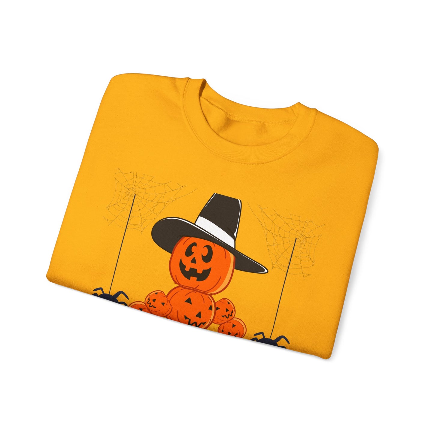 Halloween Pumpkin Sweatshirt, Cozy Fall Apparel, Unisex Sweatshirt, Spooky Season Style, Casual Halloween Gift, Pumpkin Shirt