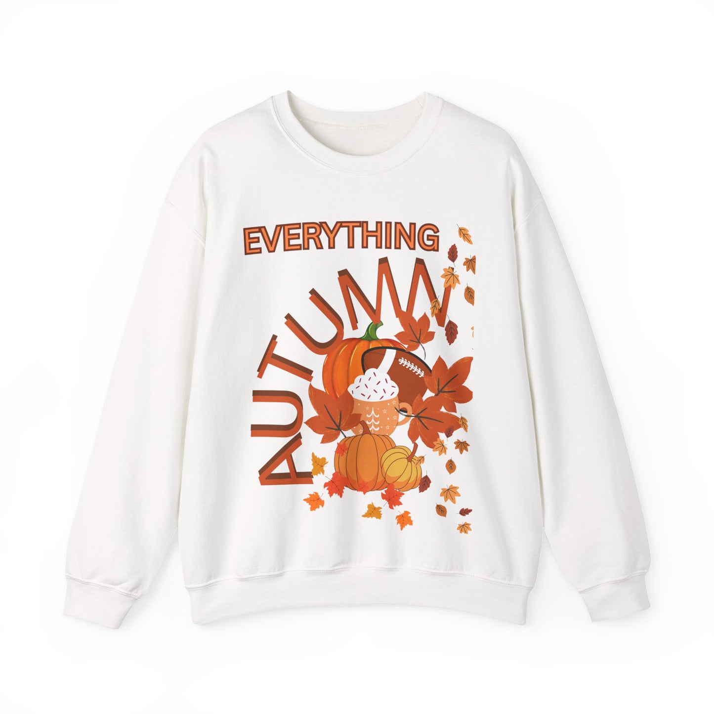 Autumn Vibes Sweatshirt, Cozy Fall Pullover, Cute Sweatshirt for Thanksgiving, Unisex Graphic Crewneck, Seasonal Sweatshirt Gift