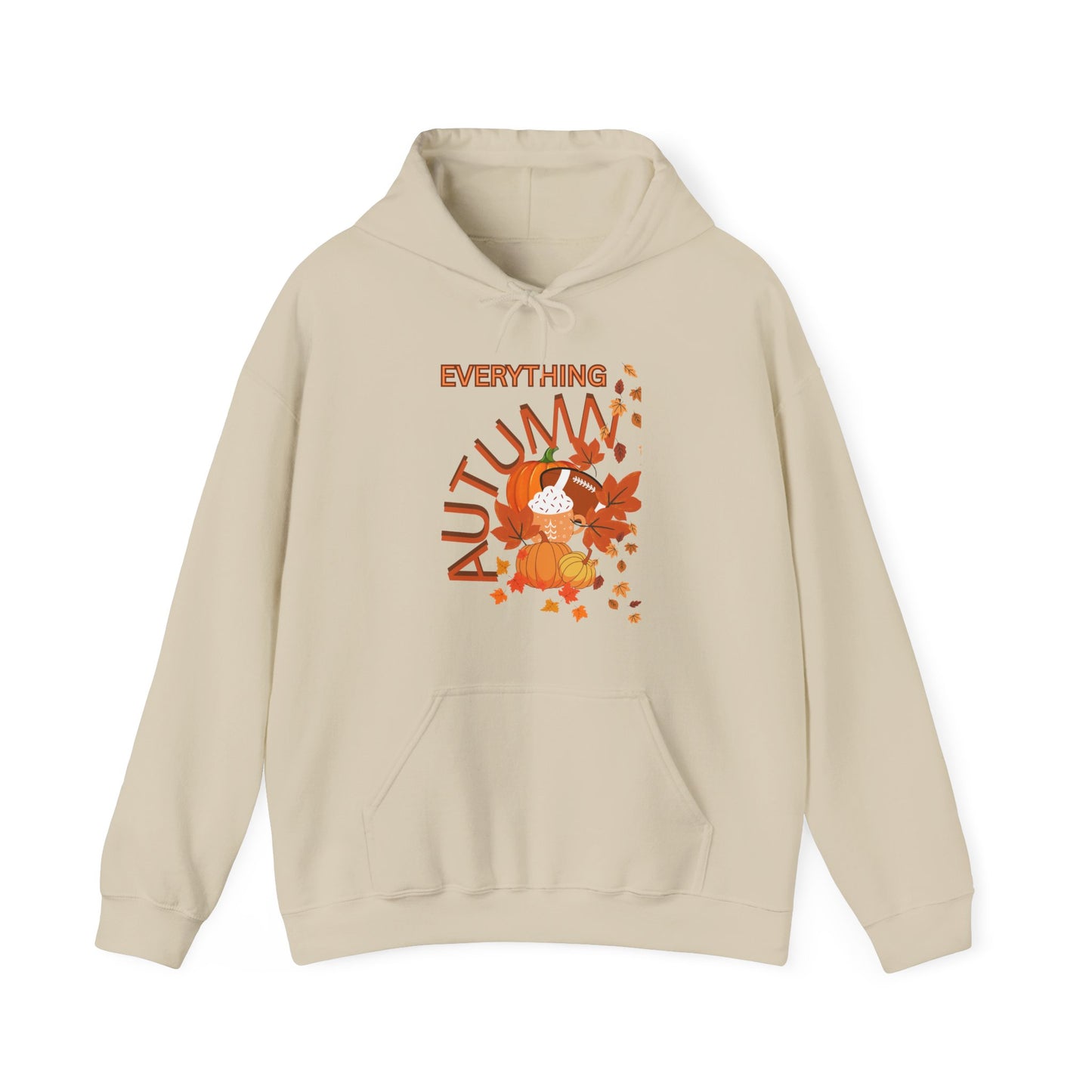Autumn Vibes Hoodie with Fall Leaves Design, Cozy Sweatshirt for Thanksgiving, Seasonal Gift, Unisex Pullover, Perfect for Cool Weather