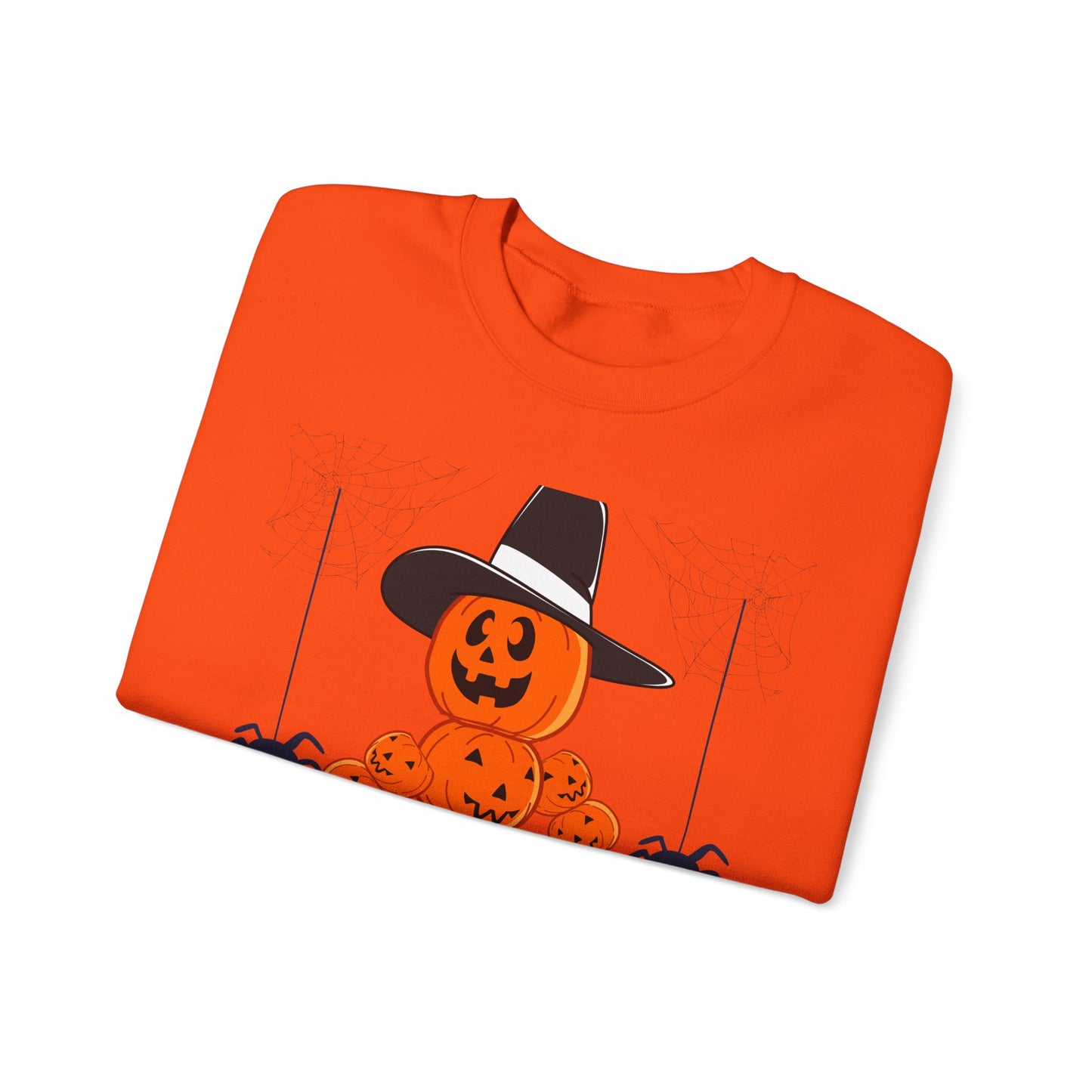 Halloween Pumpkin Sweatshirt, Cozy Fall Apparel, Unisex Sweatshirt, Spooky Season Style, Casual Halloween Gift, Pumpkin Shirt