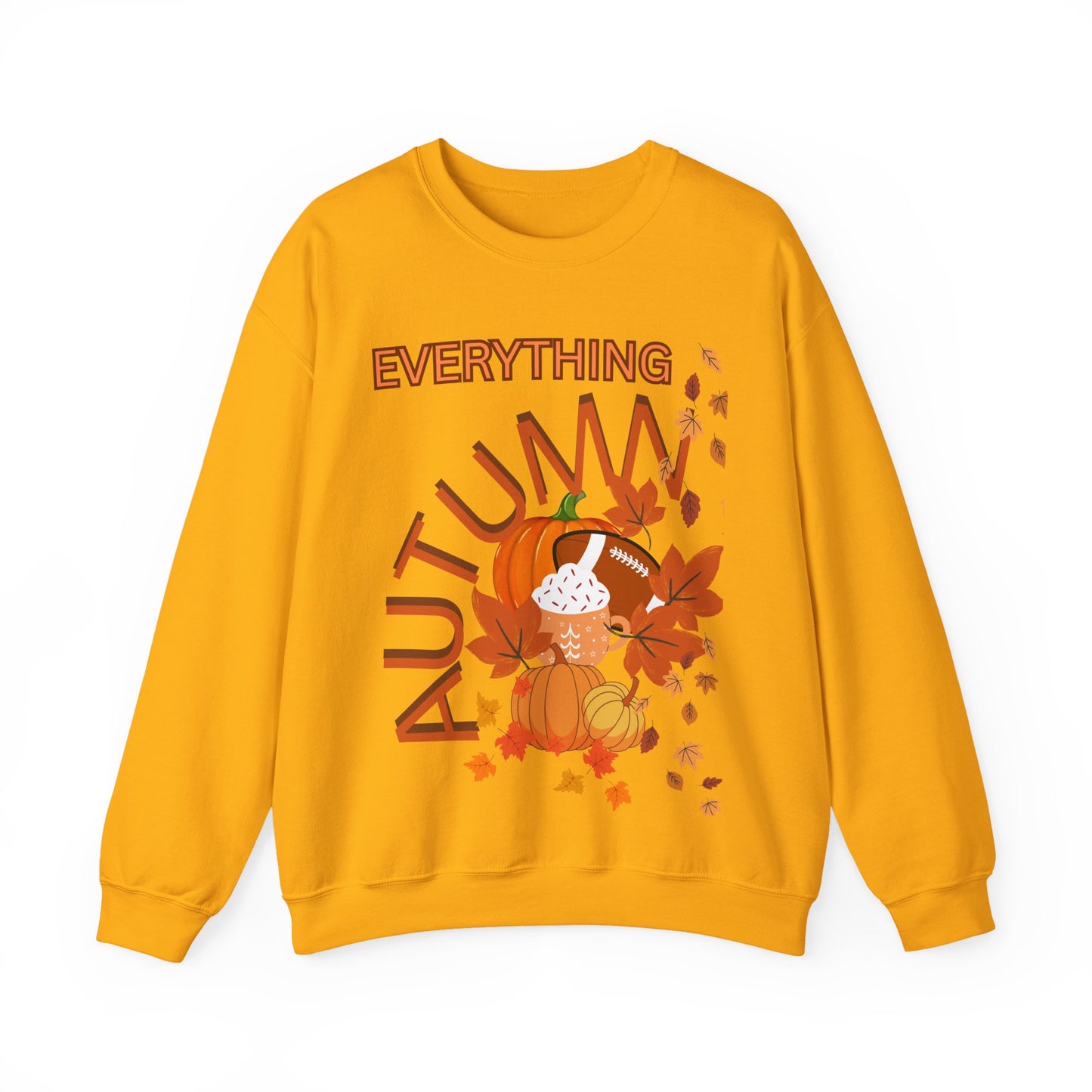 Autumn Vibes Sweatshirt, Cozy Fall Pullover, Cute Sweatshirt for Thanksgiving, Unisex Graphic Crewneck, Seasonal Sweatshirt Gift