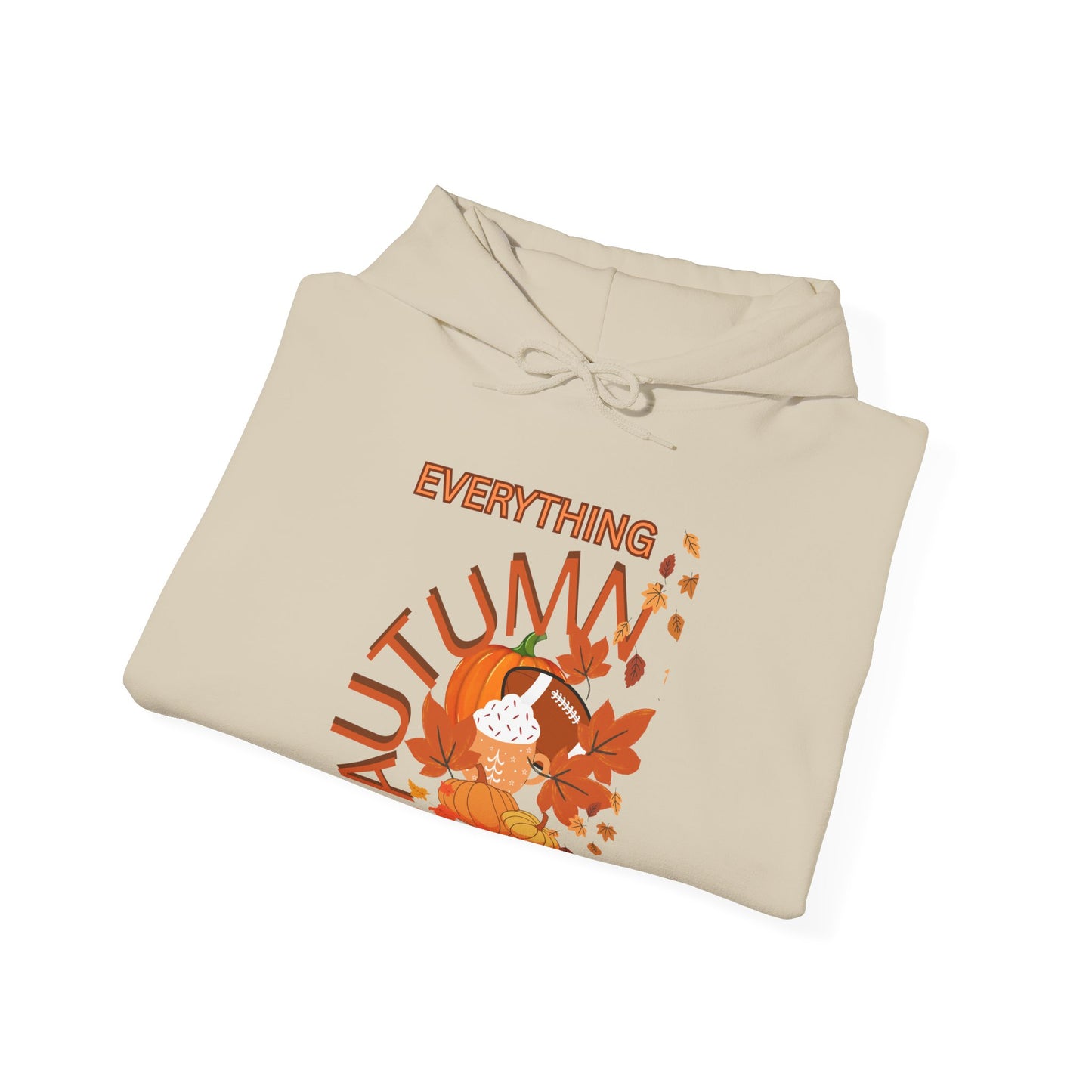 Autumn Vibes Hoodie with Fall Leaves Design, Cozy Sweatshirt for Thanksgiving, Seasonal Gift, Unisex Pullover, Perfect for Cool Weather