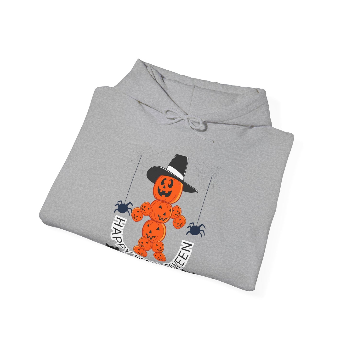 Halloween Pumpkin Hoodie, Unisex Sweatshirt, Cozy Fall Apparel, Spooky Season Gift, Holiday Hooded Sweatshirt