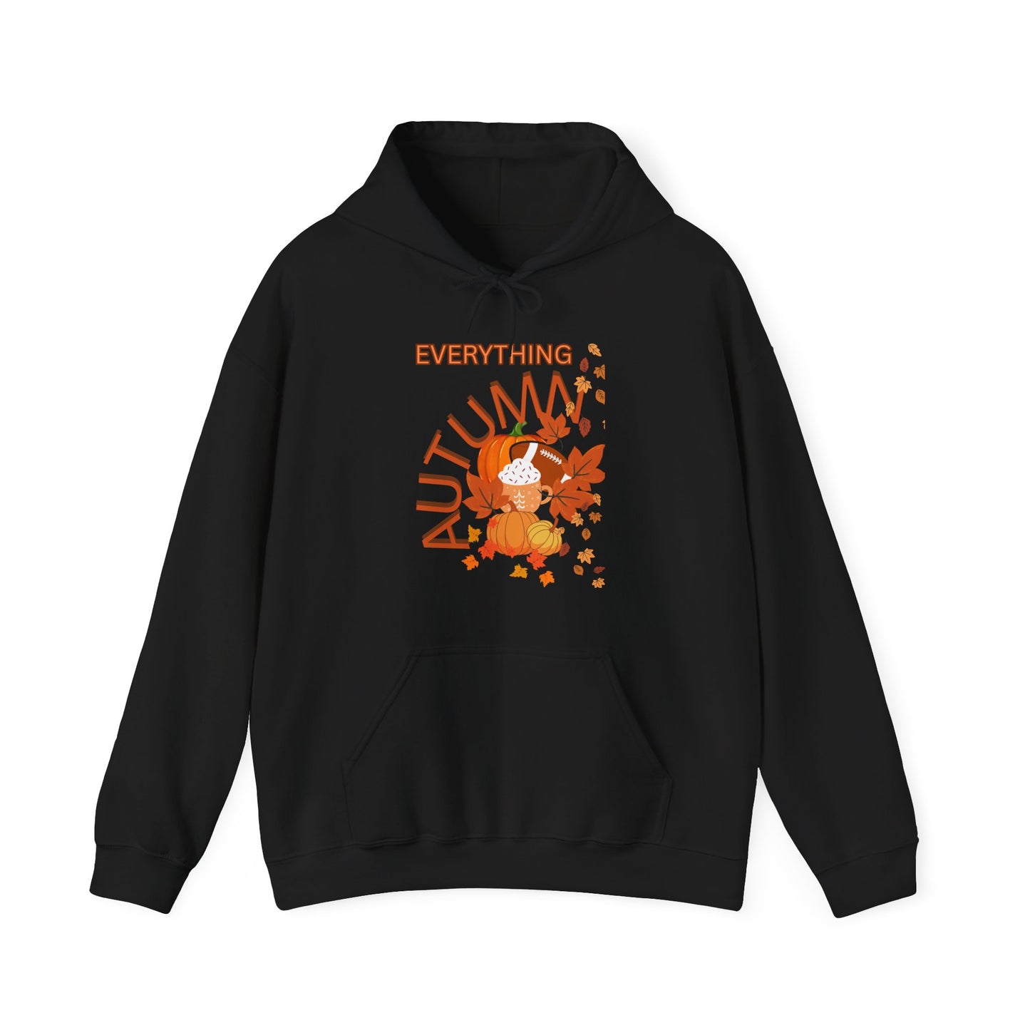 Autumn Vibes Hoodie with Fall Leaves Design, Cozy Sweatshirt for Thanksgiving, Seasonal Gift, Unisex Pullover, Perfect for Cool Weather