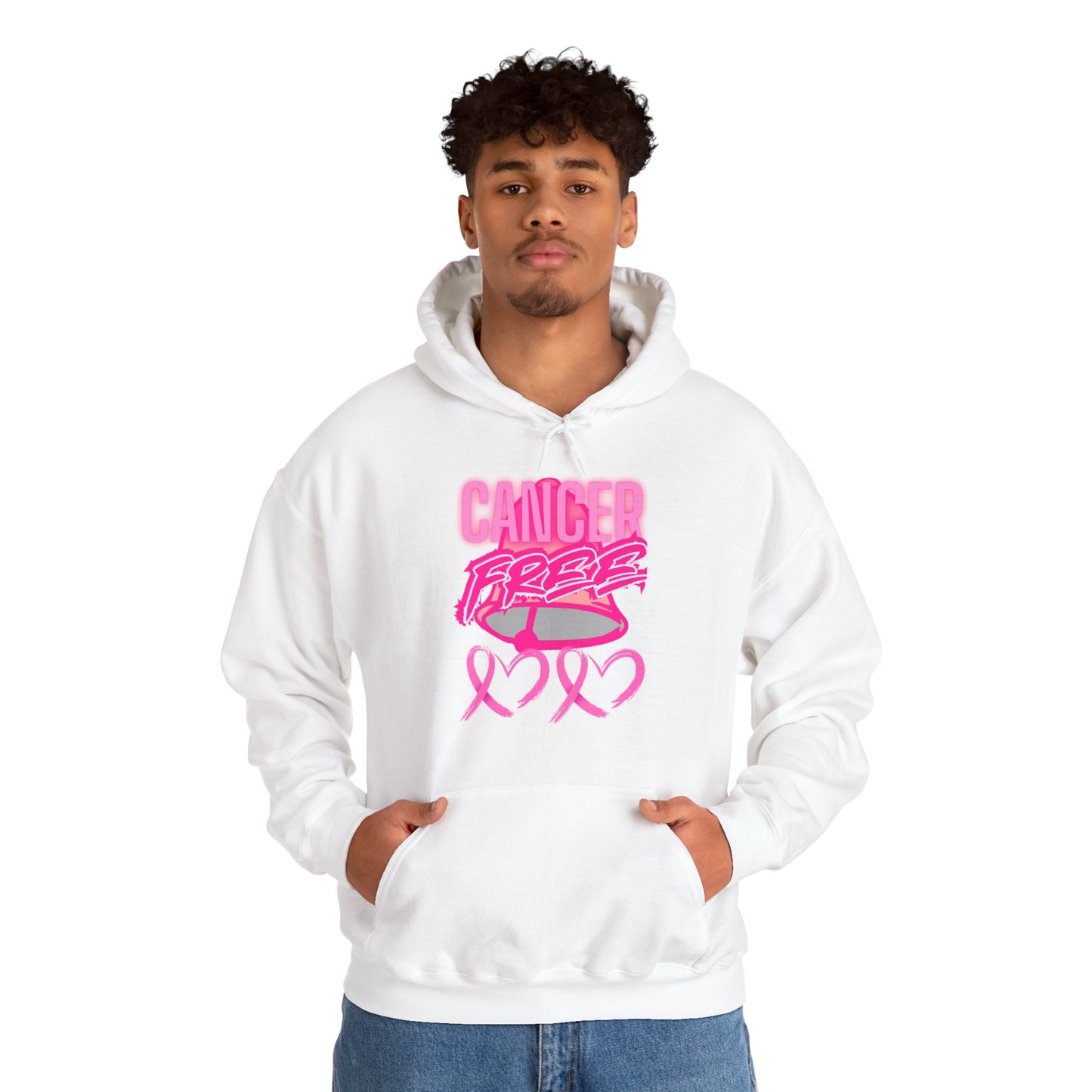 Cancer Free Hoodie, Breast Cancer Awareness Sweatshirt, Supportive Gift for Survivors, Comfort Wear for Caregivers, Inspirational Apparel
