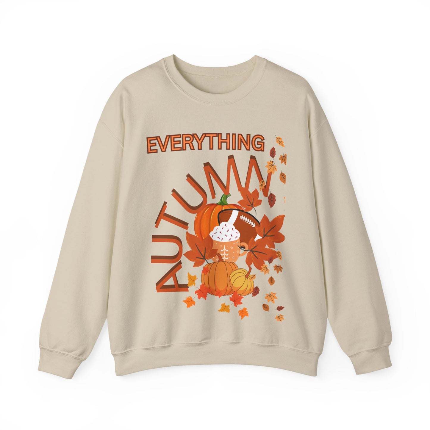 Autumn Vibes Sweatshirt, Cozy Fall Pullover, Cute Sweatshirt for Thanksgiving, Unisex Graphic Crewneck, Seasonal Sweatshirt Gift
