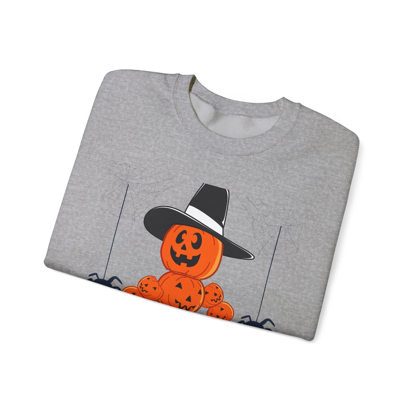 Halloween Pumpkin Sweatshirt, Cozy Fall Apparel, Unisex Sweatshirt, Spooky Season Style, Casual Halloween Gift, Pumpkin Shirt