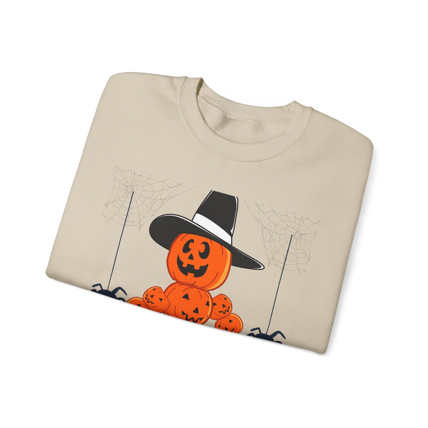 Halloween Pumpkin Sweatshirt, Cozy Fall Apparel, Unisex Sweatshirt, Spooky Season Style, Casual Halloween Gift, Pumpkin Shirt