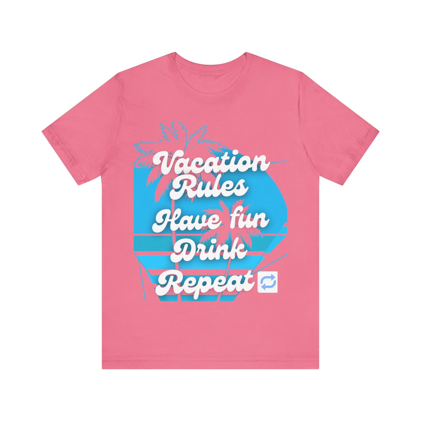 Vacation Rules Tee, Unisex Graphic Tee, Summer Shirt, Beachwear, Fun Vacation Apparel, Party T-Shirt, Gift for Travelers