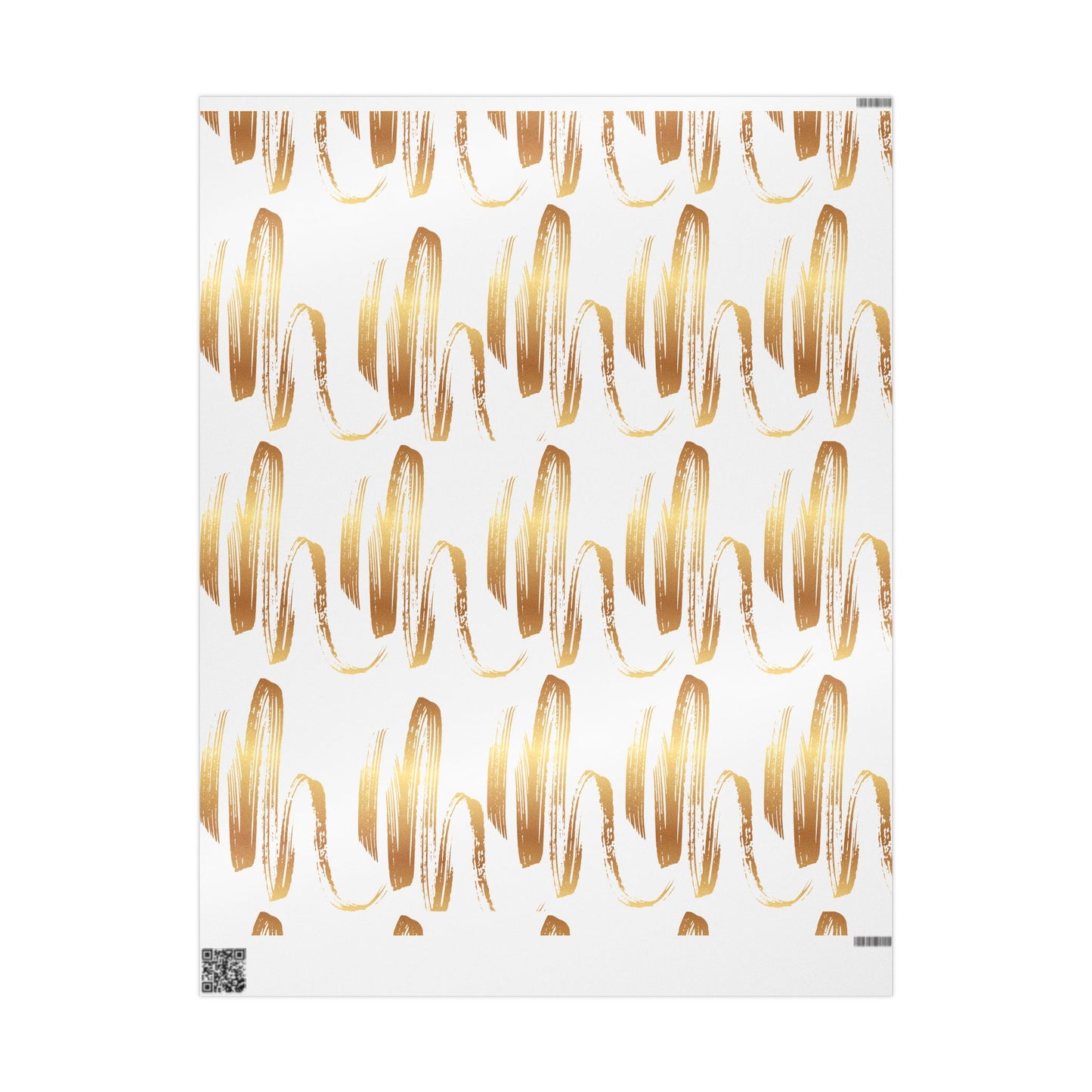Elegant Gold Brushstroke Wrapping Papers - Gift Wrap, Party Decoration, Holiday Present, Wedding Decor, Birthday Gift Wrap
