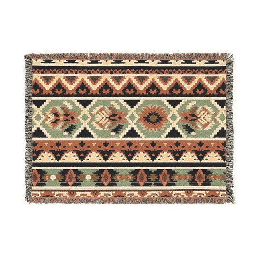 Cozy Woven Blanket - Bohemian Style Throw for Home, Gift for Housewarming, Picnic, Outdoor, and Cozy Nights