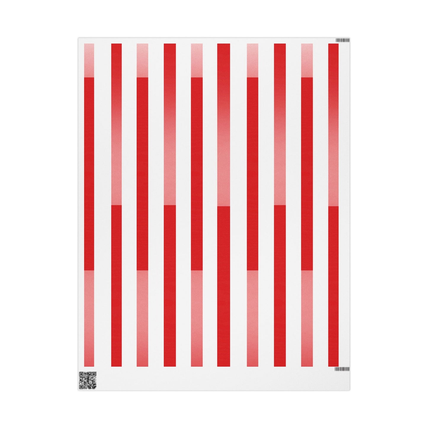 Festive Wrapping Paper, Gift Wrap for Holidays, Christmas, Birthdays, Special Occasions, Red and White Stripes