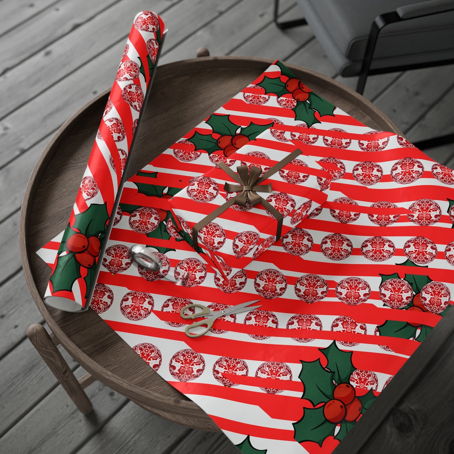 Festive Christmas Wrapping Paper - Holiday Gift Wrap, Seasonal Decor, Party Supplies, Eco-Friendly Gift Wrap, Winter Wonderland