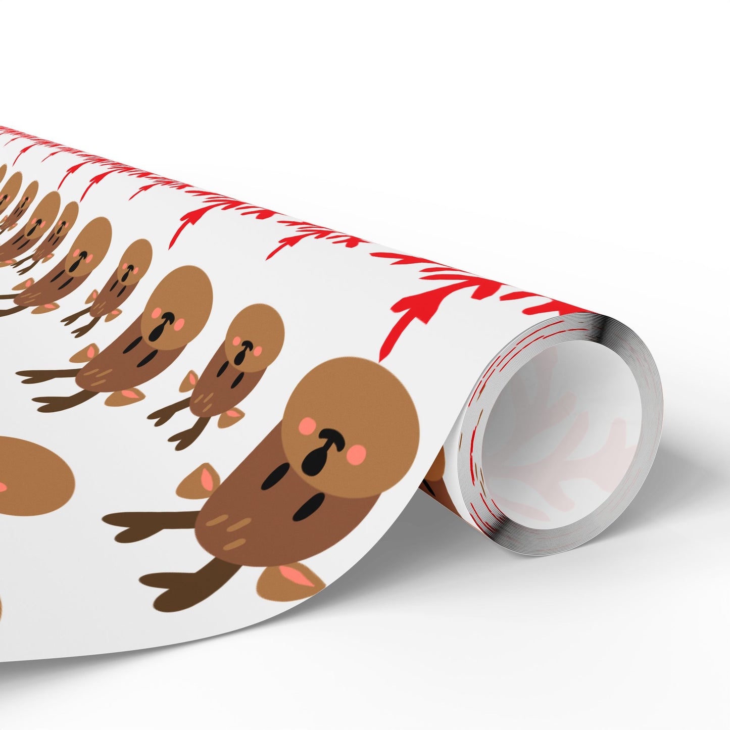Festive Wrapping Paper for Holiday Gifts, Cute Animal Print Gift Wrap, Christmas Decoration, Birthday Party Wrap, Eco-friendly