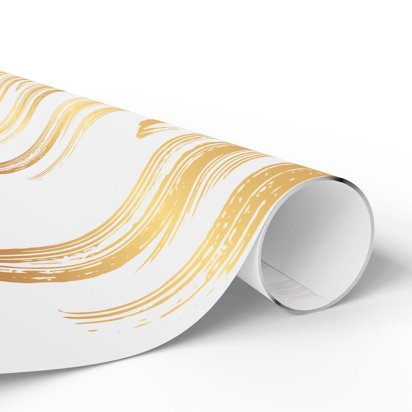 Elegant Gold Brushstroke Wrapping Papers - Gift Wrap, Party Decoration, Holiday Present, Wedding Decor, Birthday Gift Wrap