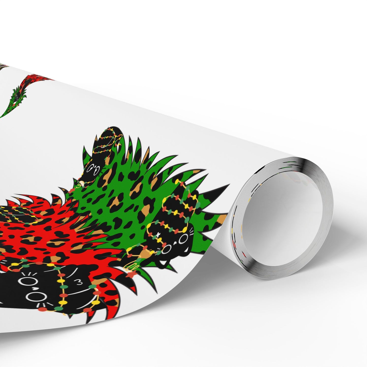 Festive Wrapping Paper - Holiday Gift Wrap, Christmas Packaging, Eco-Friendly Wrap, Party Decorations, Cat Lovers Gifts