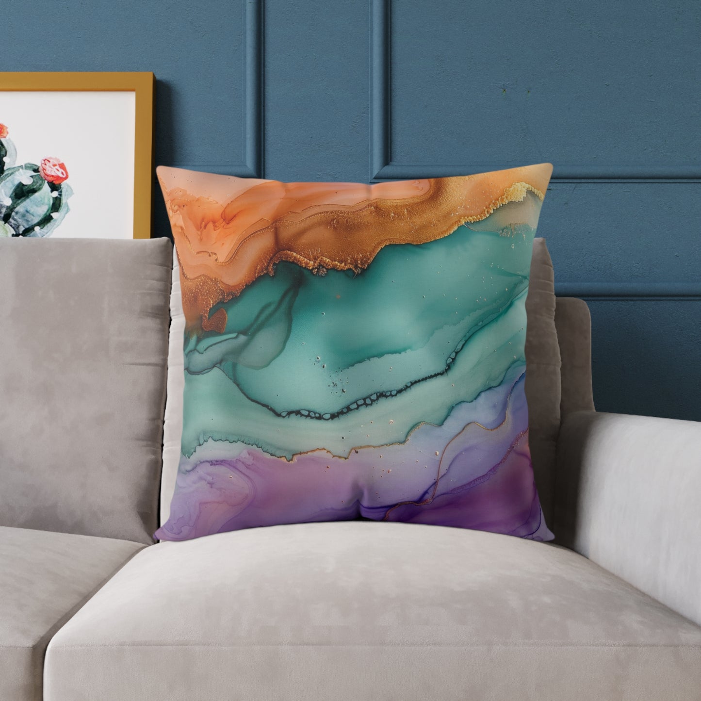 Square Poly Canvas Pillow