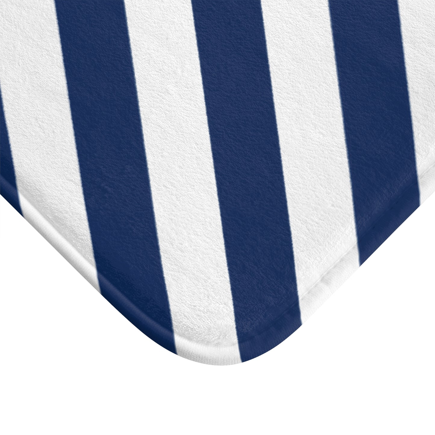 Nautical Striped Bath Mat | Coastal Bathroom Decor, Shower Rug, Home Spa Accessory, Gift Idea for Beach Lovers, Modern Bathroom Essentials
