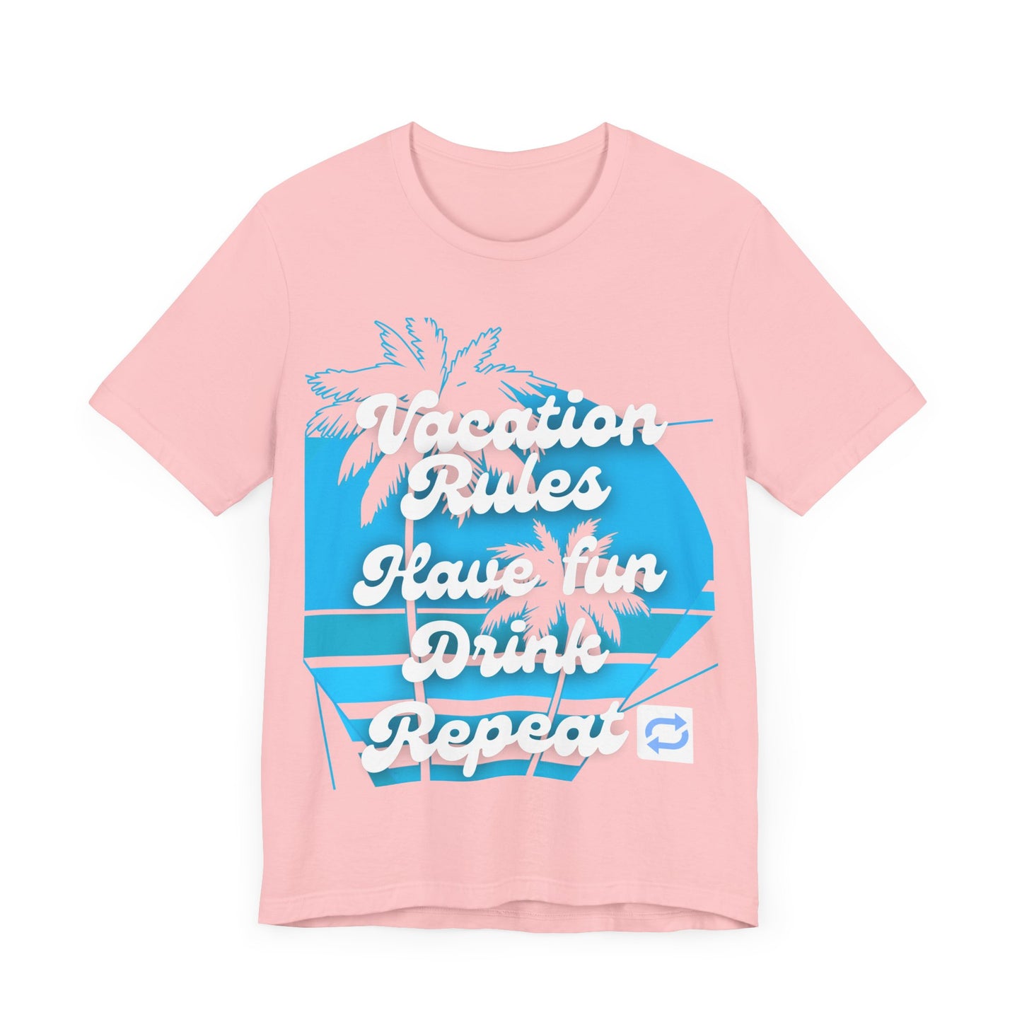 Vacation Rules Tee, Unisex Graphic Tee, Summer Shirt, Beachwear, Fun Vacation Apparel, Party T-Shirt, Gift for Travelers