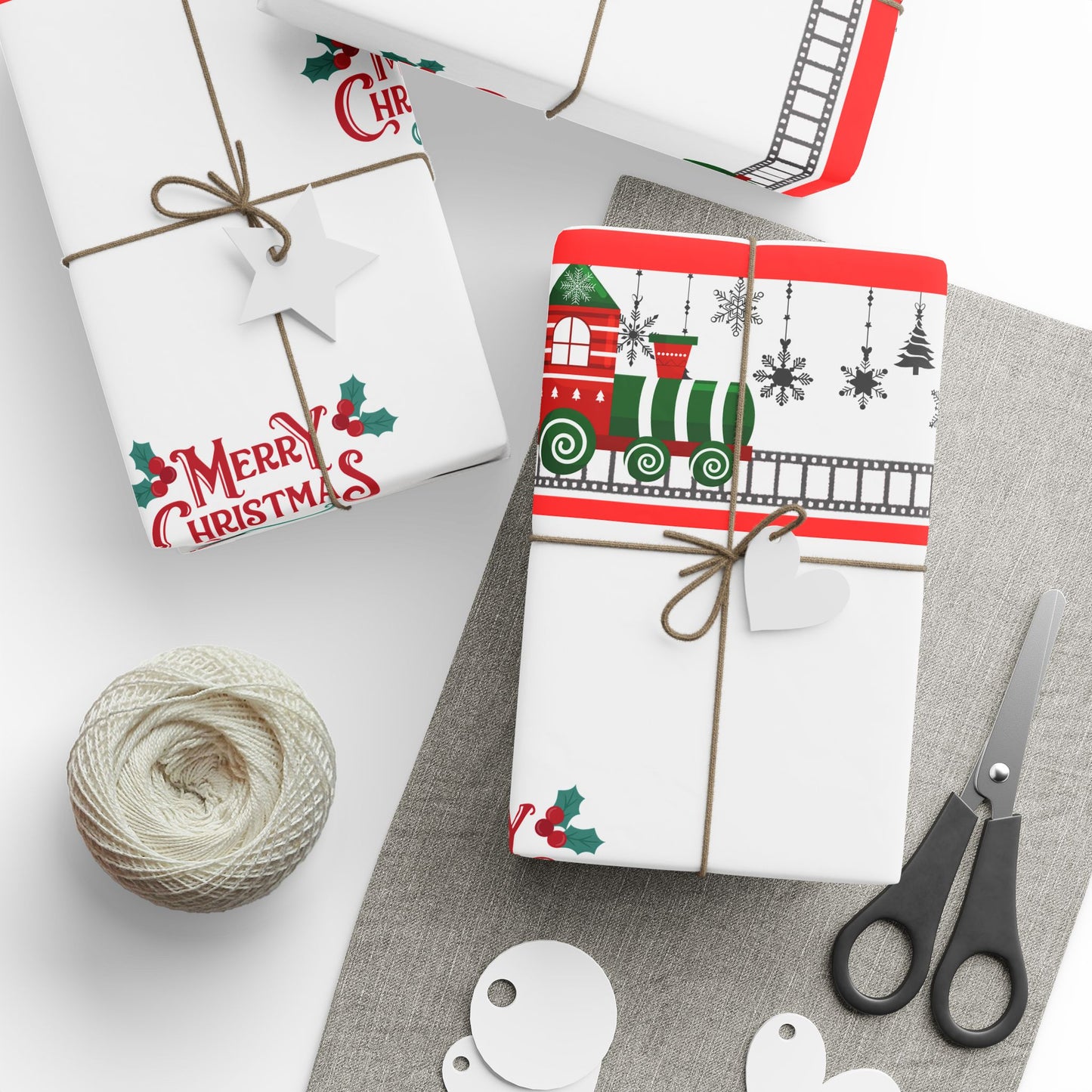 Festive Christmas Wrapping Papers, Merry Christmas Gift Wrap, Holiday Gift Wrap, Seasonal Wrapping Paper, Christmas Decorations