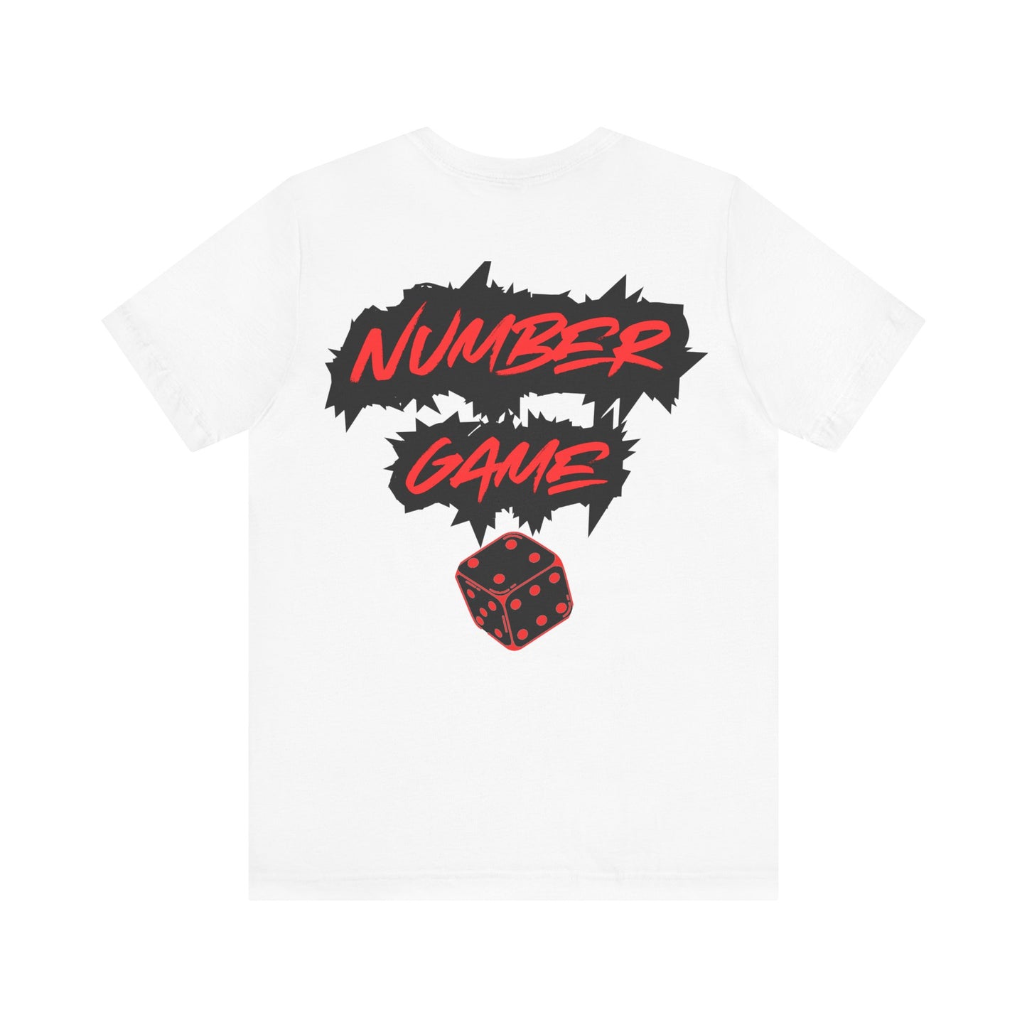 Number Game Unisex Jersey Tee - Fun and Casual Dice Design