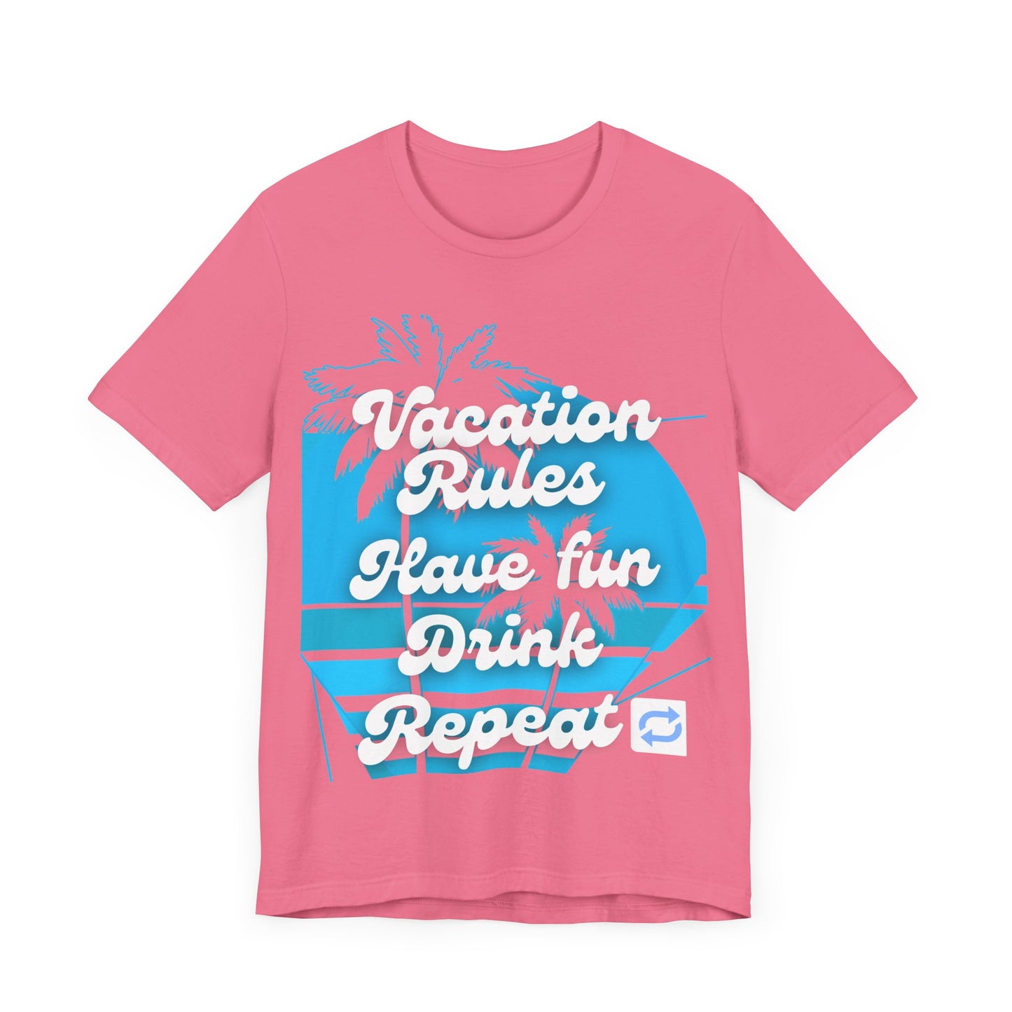 Vacation Rules Tee, Unisex Graphic Tee, Summer Shirt, Beachwear, Fun Vacation Apparel, Party T-Shirt, Gift for Travelers