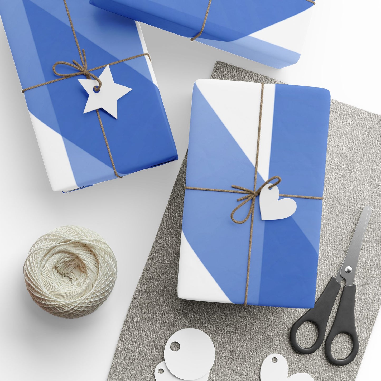 Blue Ombre Wrapping Paper, Elegant Gift Wrap for Birthdays, Weddings, Anniversaries, Holidays, DIY Crafts
