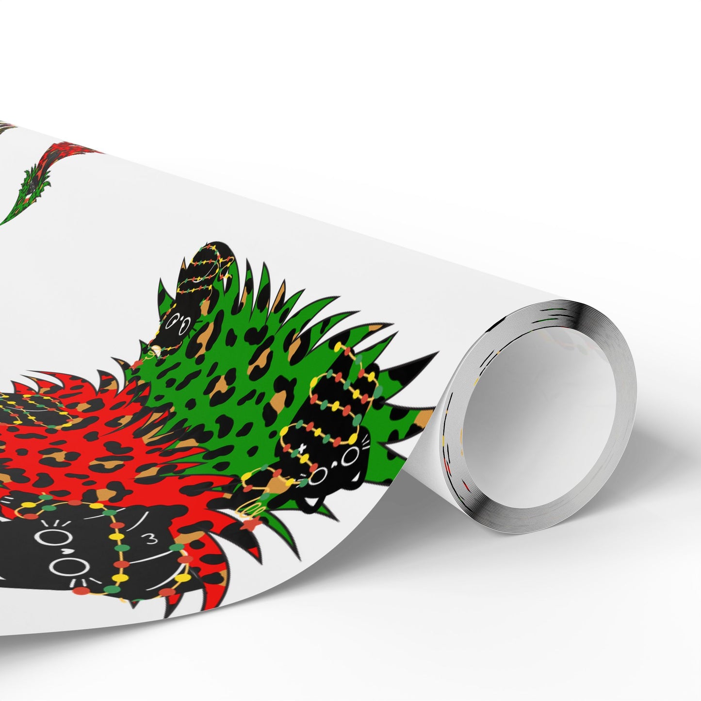 Festive Wrapping Paper - Holiday Gift Wrap, Christmas Packaging, Eco-Friendly Wrap, Party Decorations, Cat Lovers Gifts