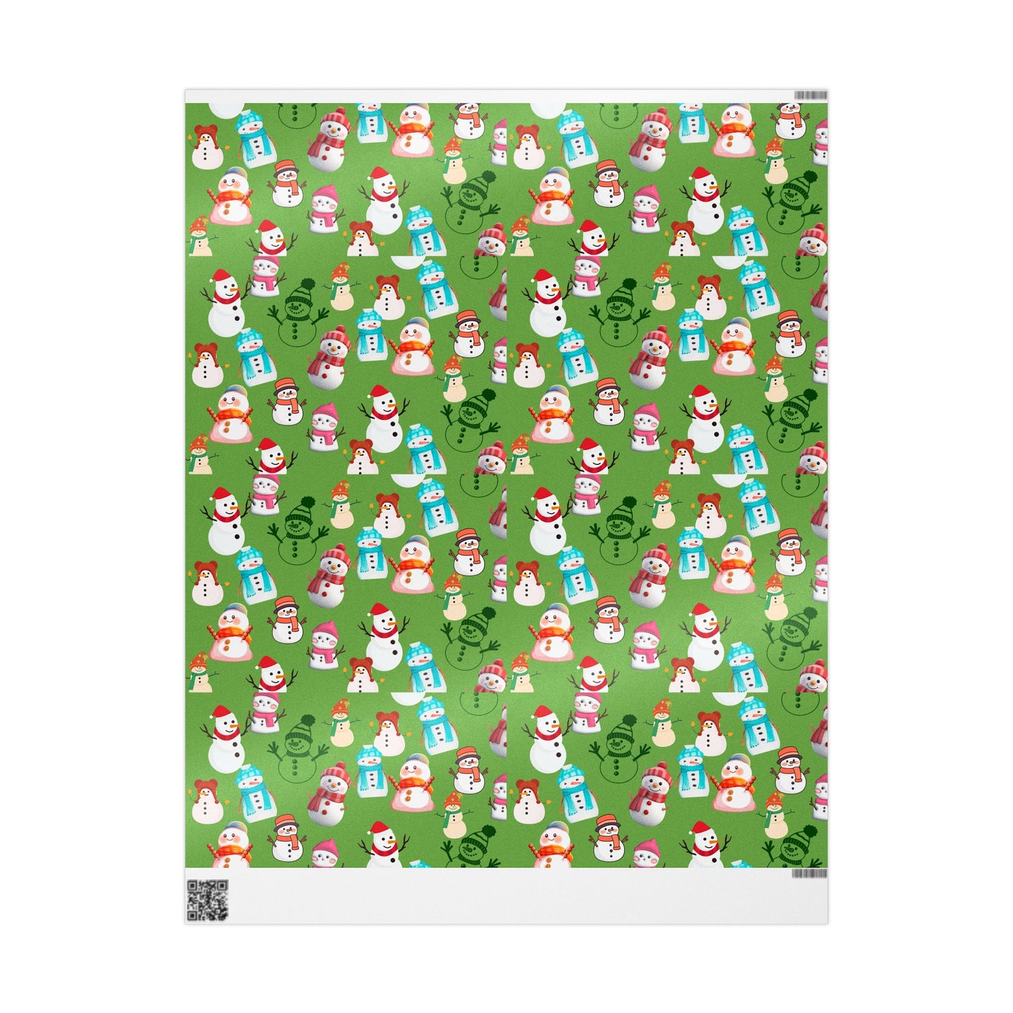 Festive Wrapping Paper for Holidays, Gift Wrap for Christmas, Snowman and Winter Animal Design, Merry Seasonal Packaging