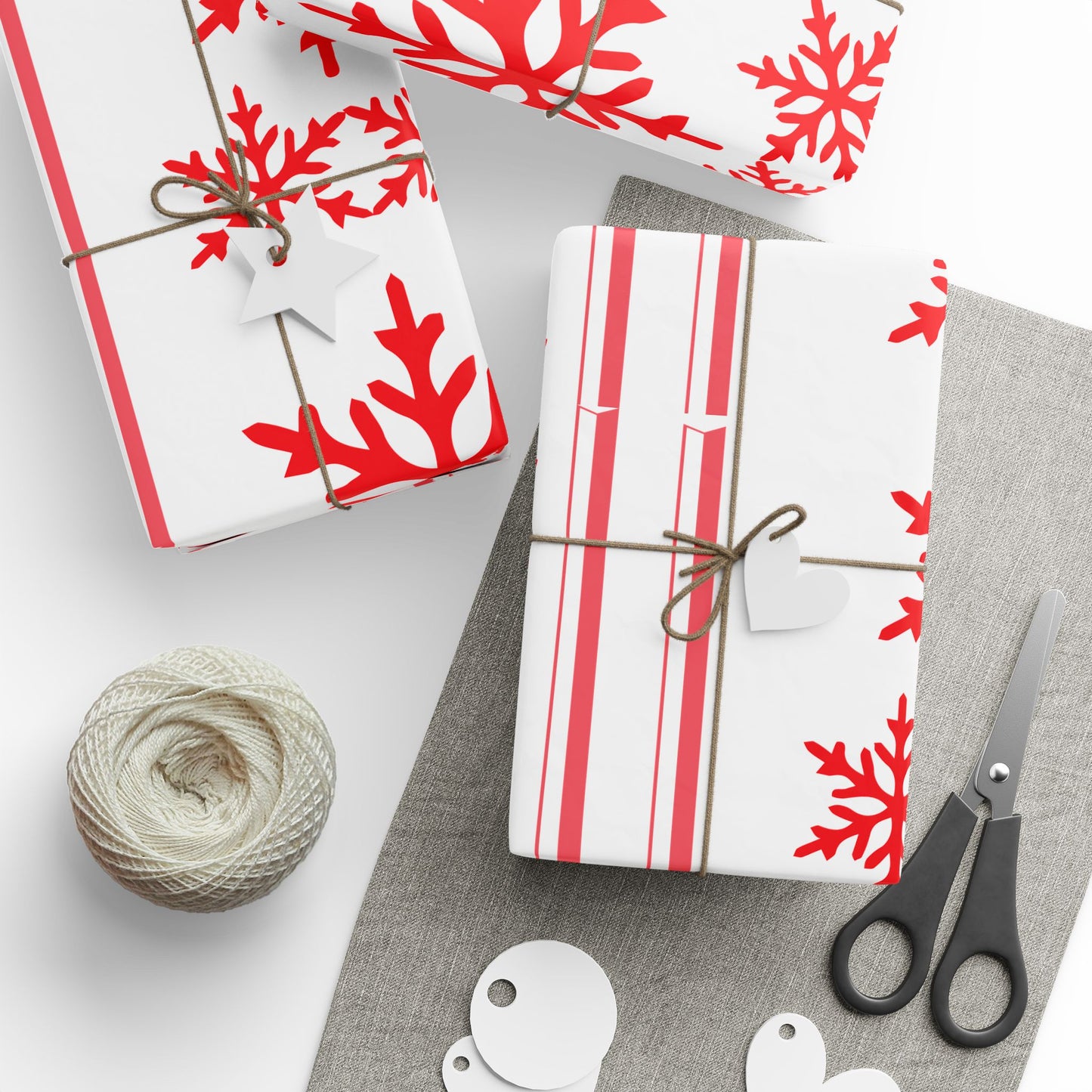 Festive Snowflake Wrapping Paper | Holiday Gift Wrap, Christmas Decor, Winter Celebration, Eco-Friendly Packaging, Seasonal Gifts