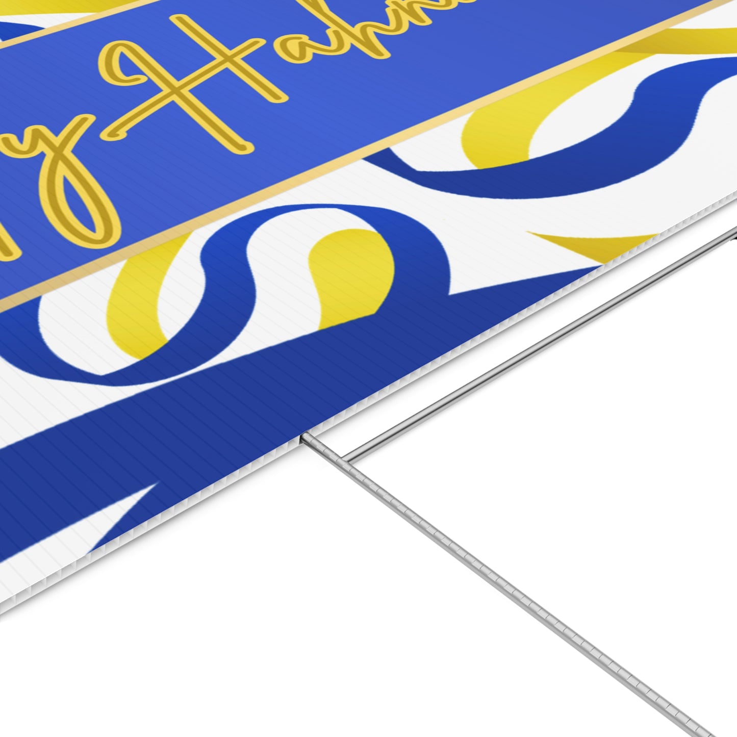 Happy Hanukkah Lawn Sign, Holiday Decor, Outdoor Decorations, Festive Yard Sign, Jewish Celebration Sign, Home Decor