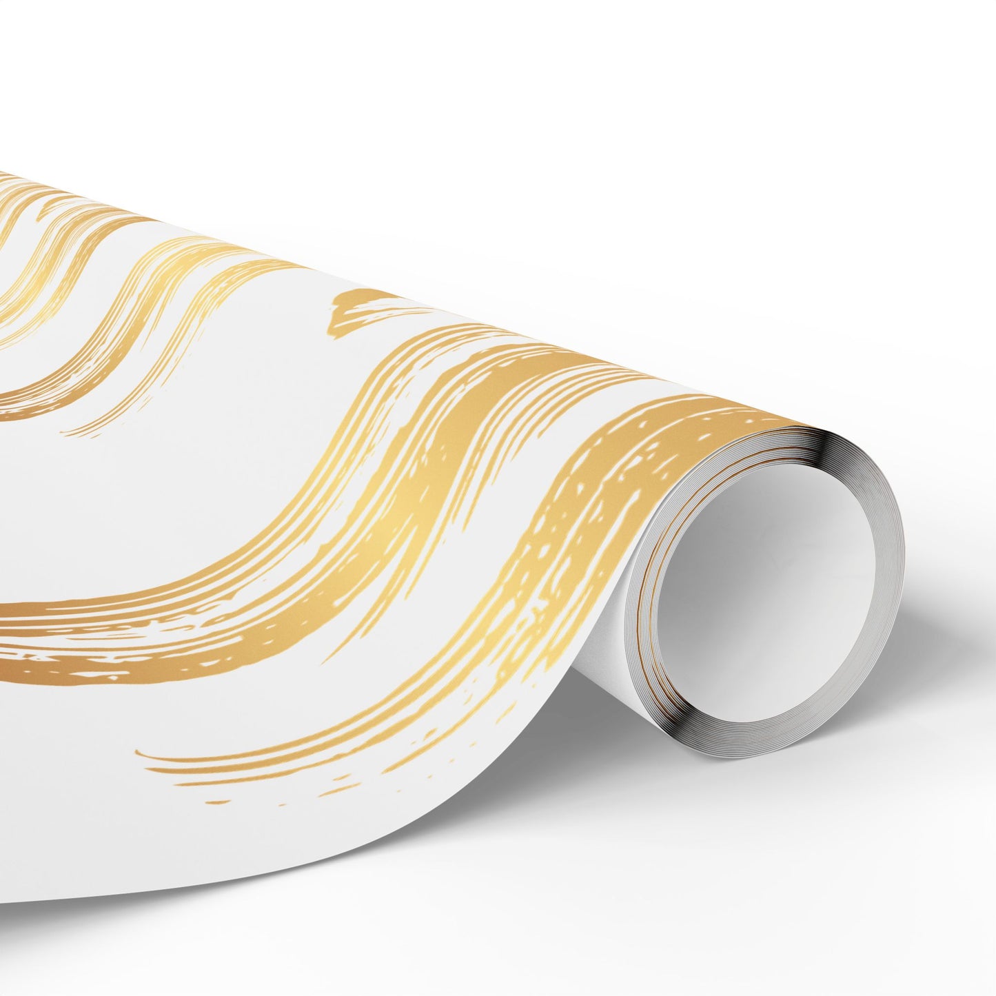 Elegant Gold Brushstroke Wrapping Papers - Gift Wrap, Party Decoration, Holiday Present, Wedding Decor, Birthday Gift Wrap