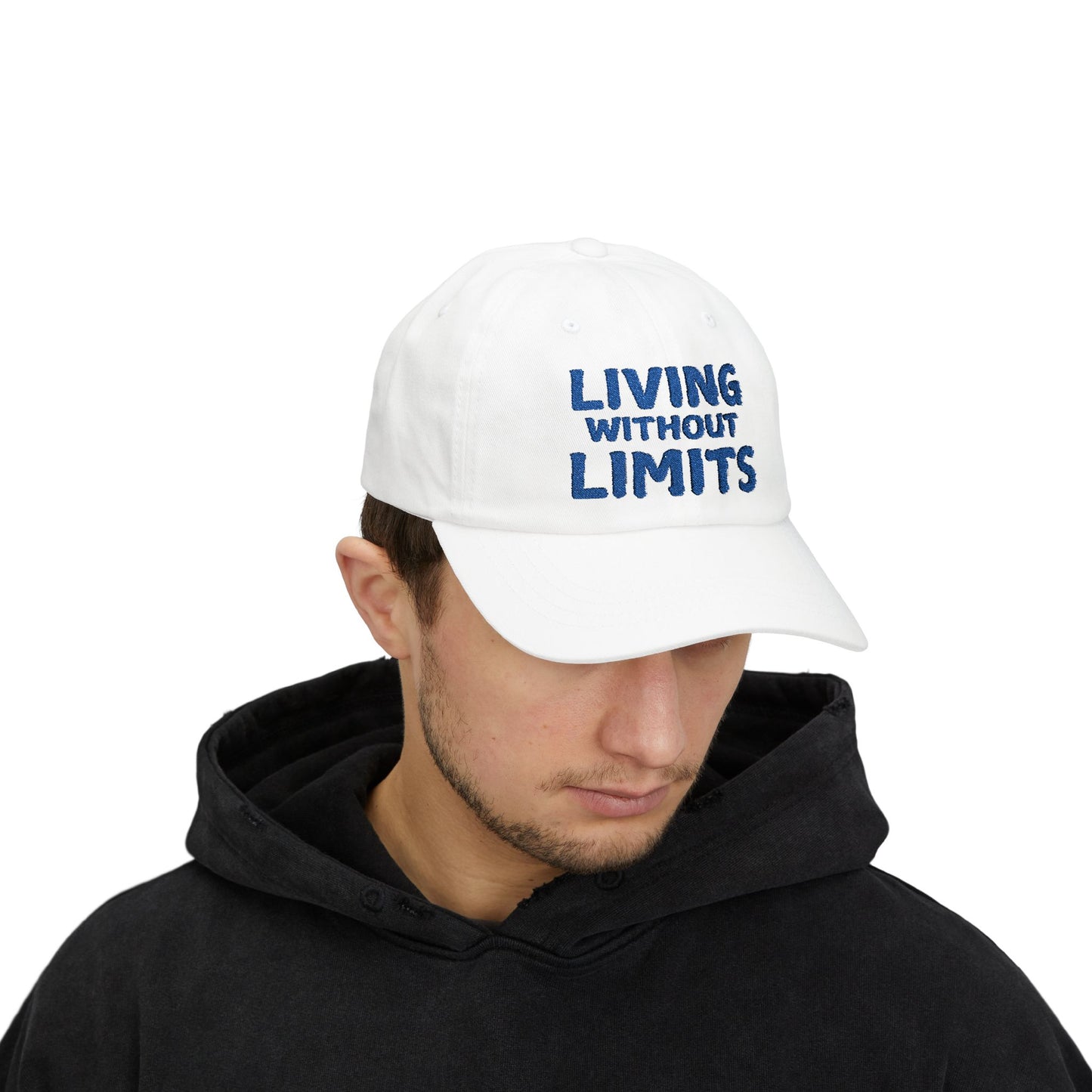 Living Without Limits Classic Dad Cap - Inspiring Adjustable Hat for Everyday Wear