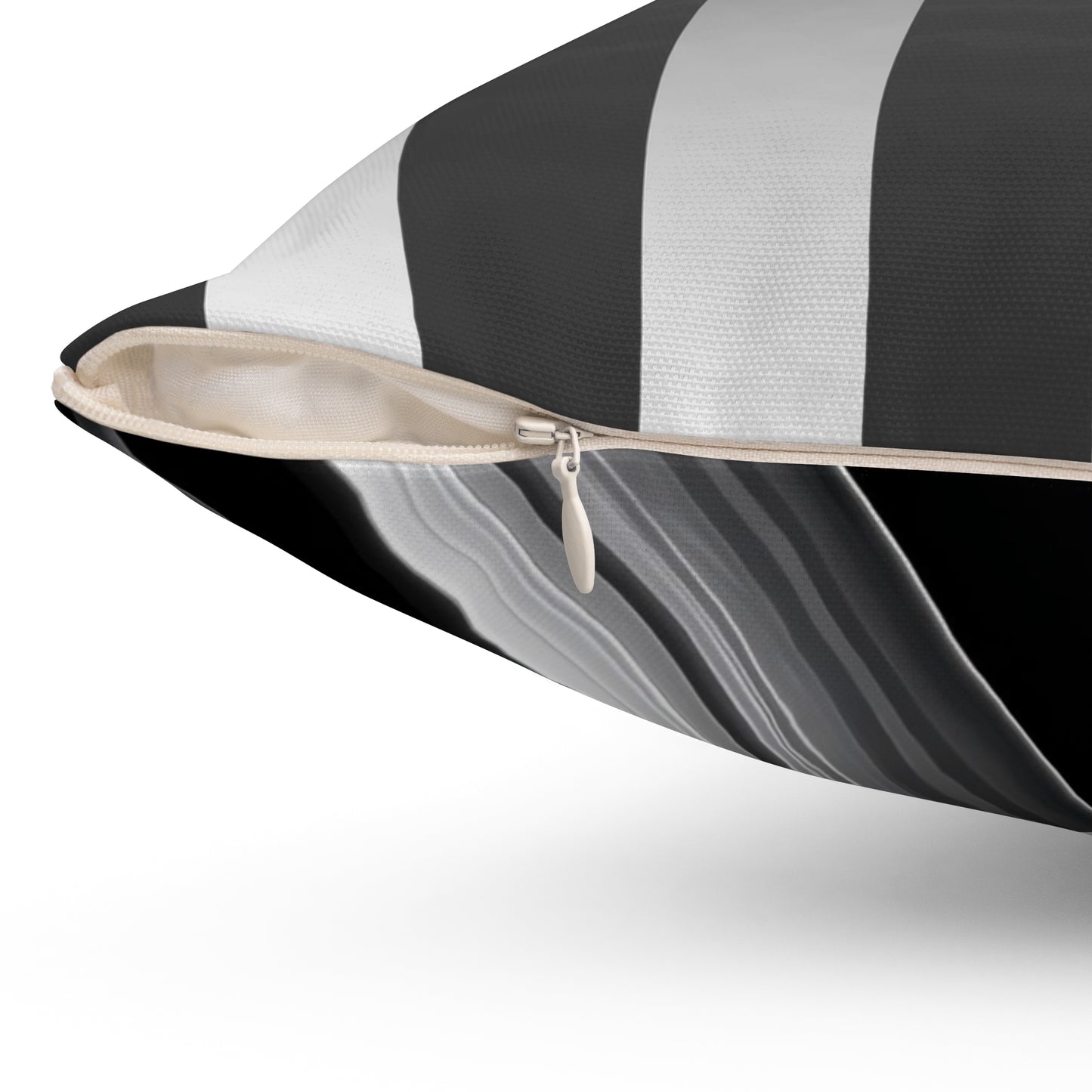 Modern Monochrome Pillow, Chic Home Decor, Striped Throw Pillow, Black and White Cushion, Minimalist Accent Pillow, Decorative Pillows