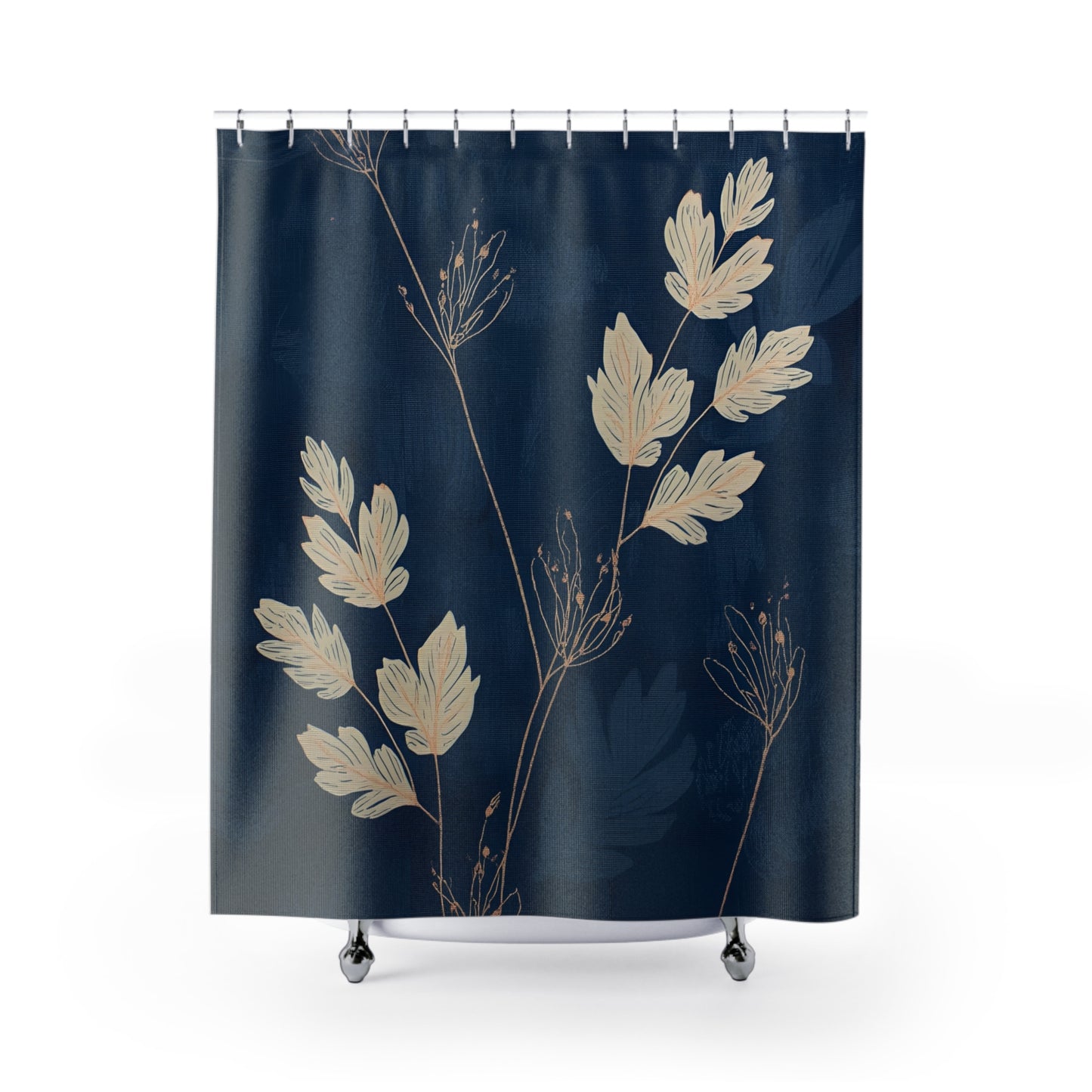Elegant Floral Shower Curtain, Bohemian Bathroom Decor, Modern Home Accessories, Gift for Her, Nature-Inspired Bathroom
