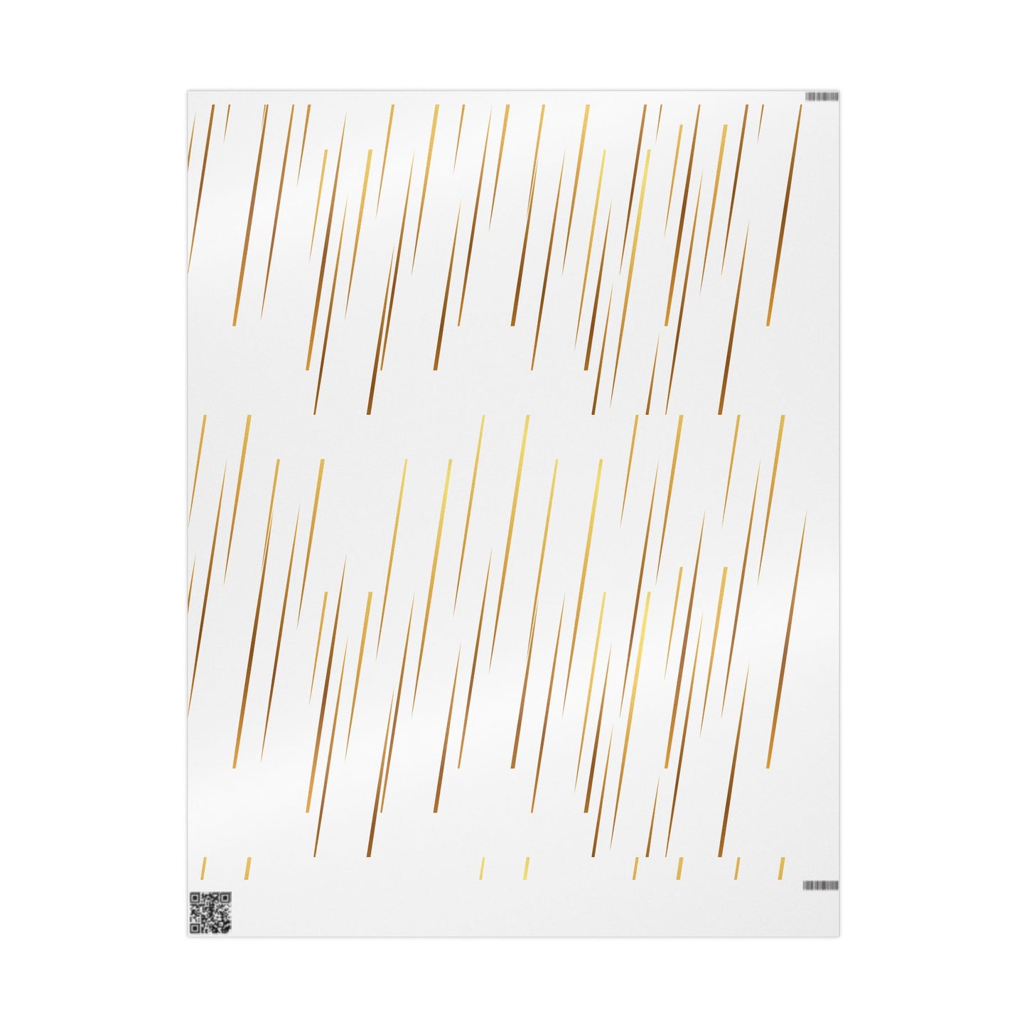 Elegant Gold Stripe Wrapping Paper | Gift Wrap for Holidays, Special Occasions, Christmas, Birthdays, Weddings, Perfect for Any Celebration