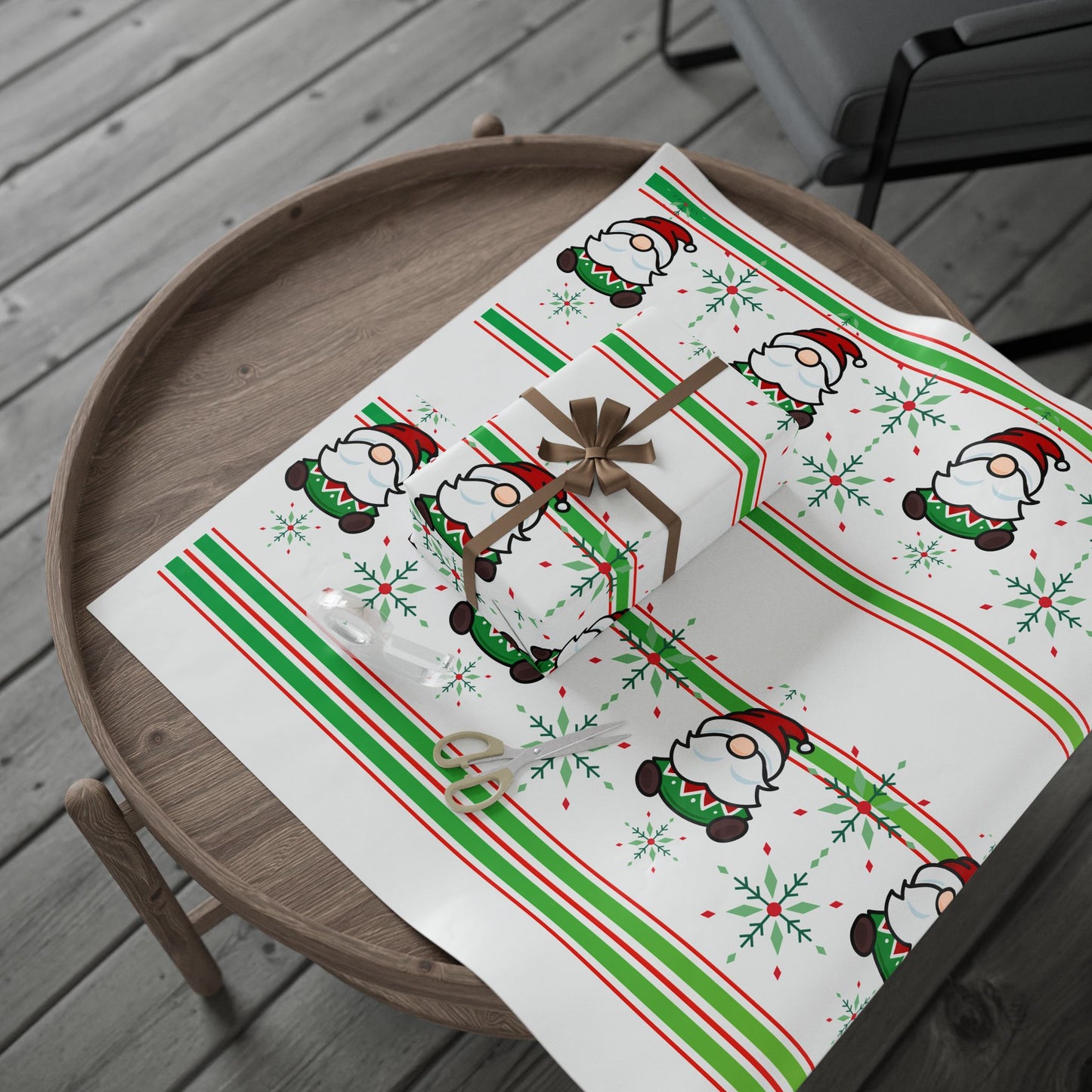 Christmas Wrapping Paper - Festive Santa Designs for Gift Wrapping, Holiday Parties, Birthdays, Eco-Friendly, Xmas Decor