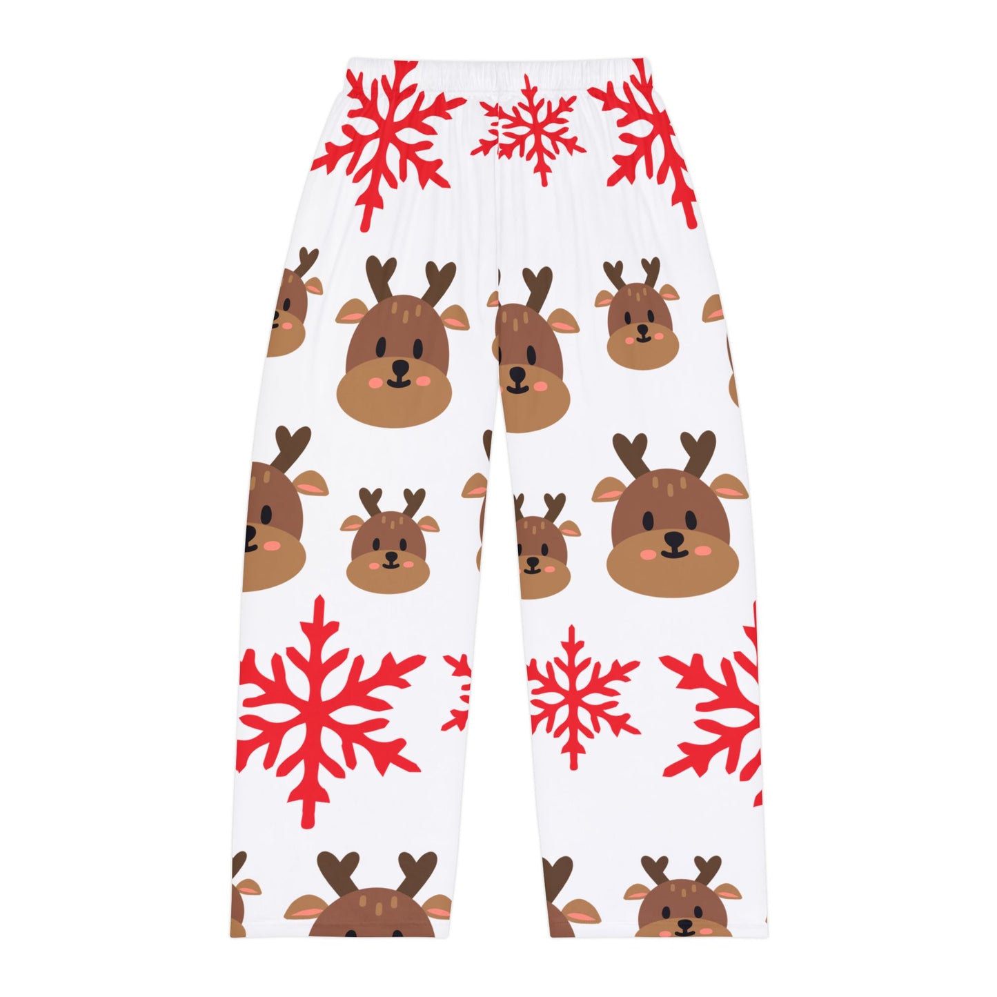 Festive Reindeer Pajama Pants, Cozy Winter Sleepwear, Christmas Gift, Holiday Loungewear, Patterned PJs, Snuggly Sleep Pants