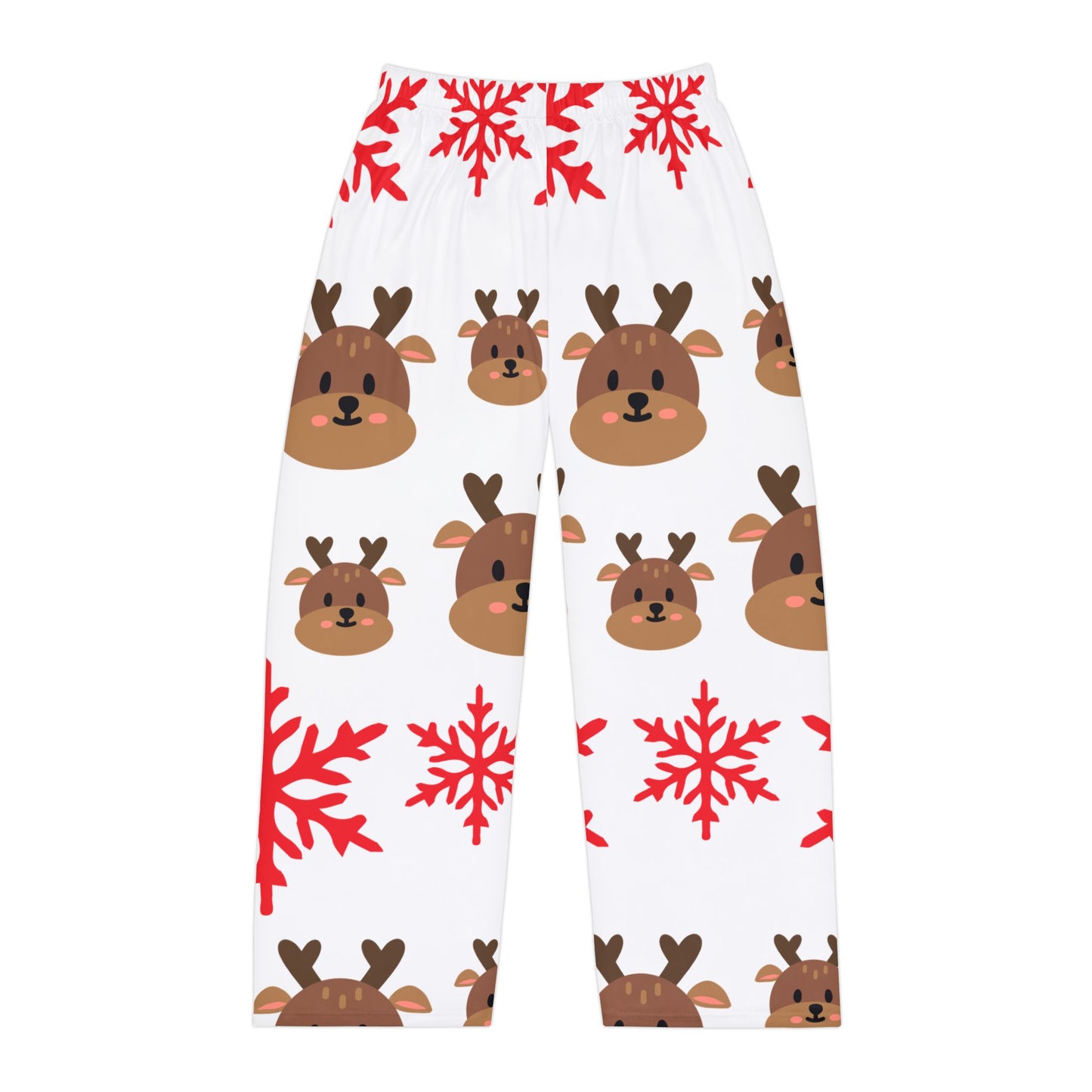Festive Reindeer Pajama Pants, Cozy Winter Sleepwear, Christmas Gift, Holiday Loungewear, Patterned PJs, Snuggly Sleep Pants