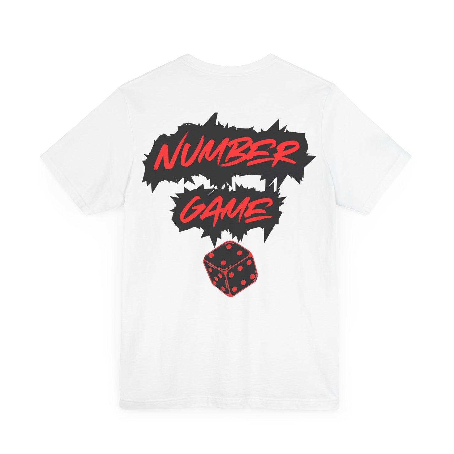 Number Game Unisex Jersey Tee - Fun and Casual Dice Design