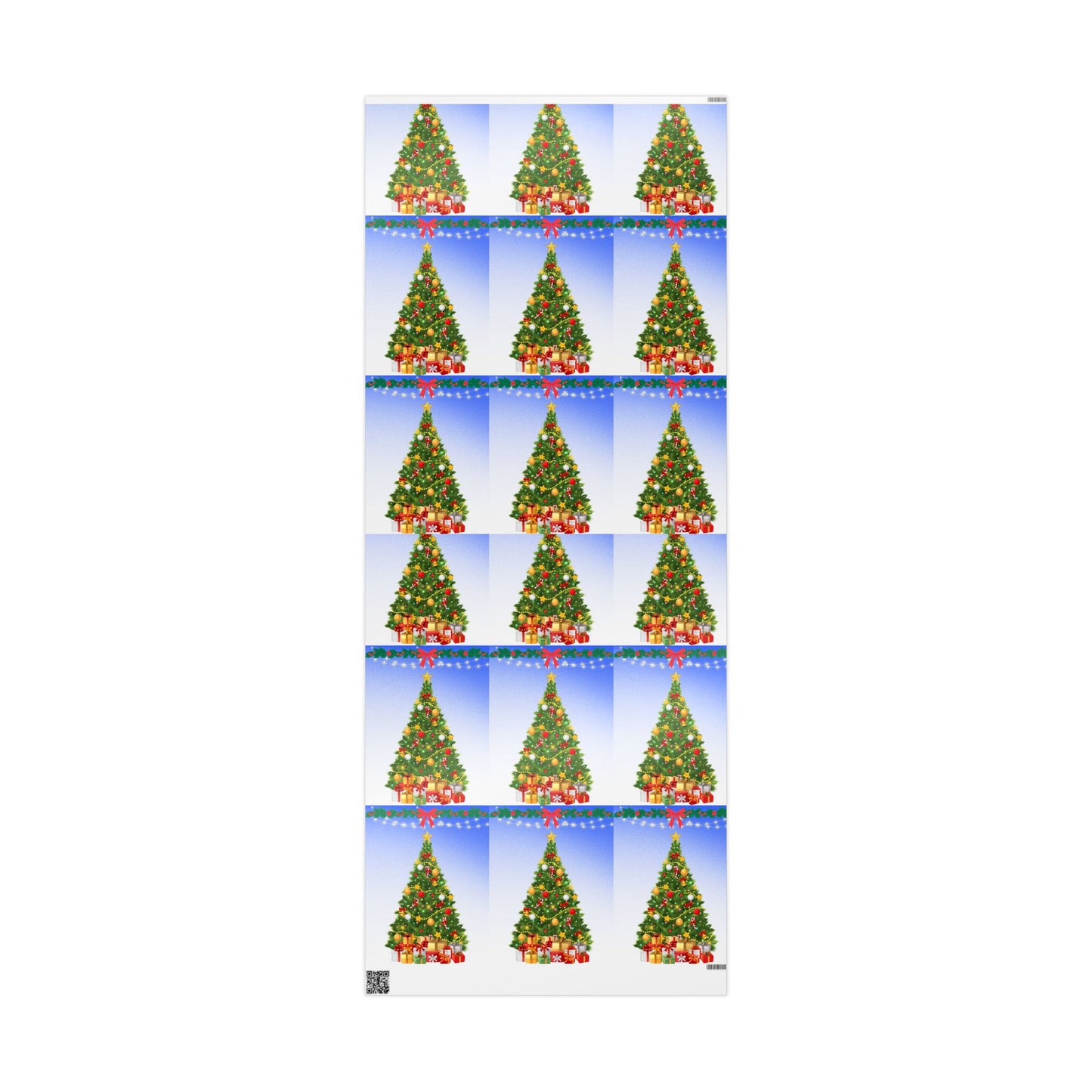 Christmas Wrapping Paper, Holiday Gift Wrap, Festive Tree Design, Cute Gift Wrap, Merry Christmas Decor