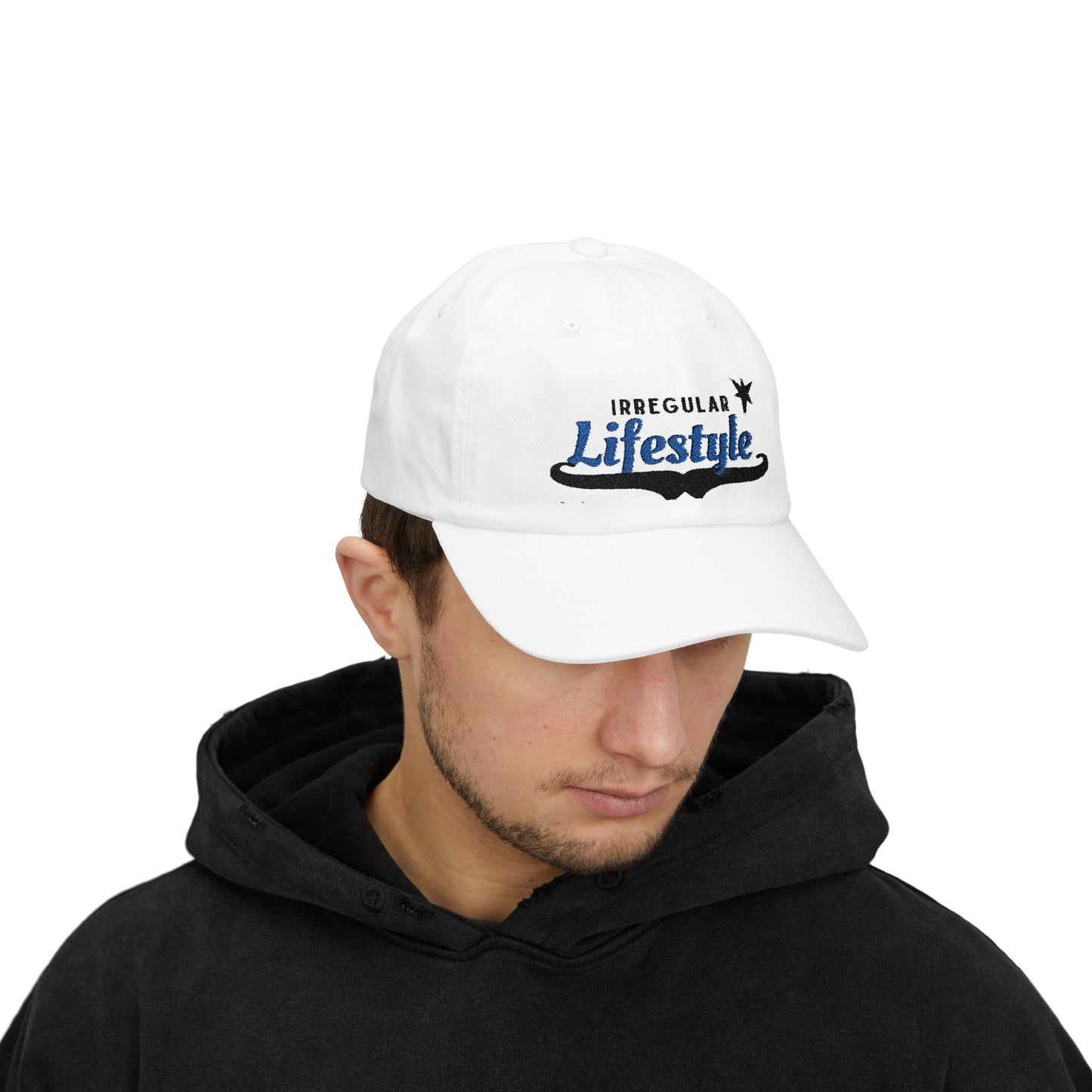 Irregular Lifestyle Classic Dad Cap - Casual White Hat for Everyday Wear