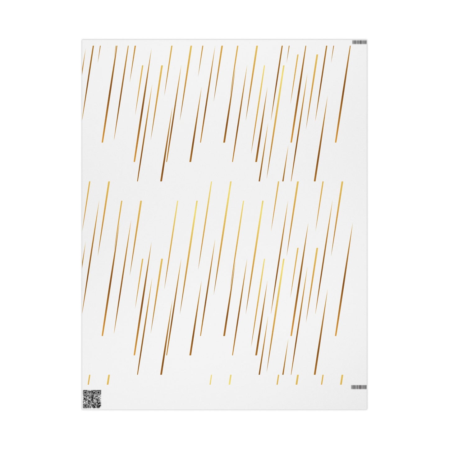 Elegant Gold Stripe Wrapping Paper | Gift Wrap for Holidays, Special Occasions, Christmas, Birthdays, Weddings, Perfect for Any Celebration