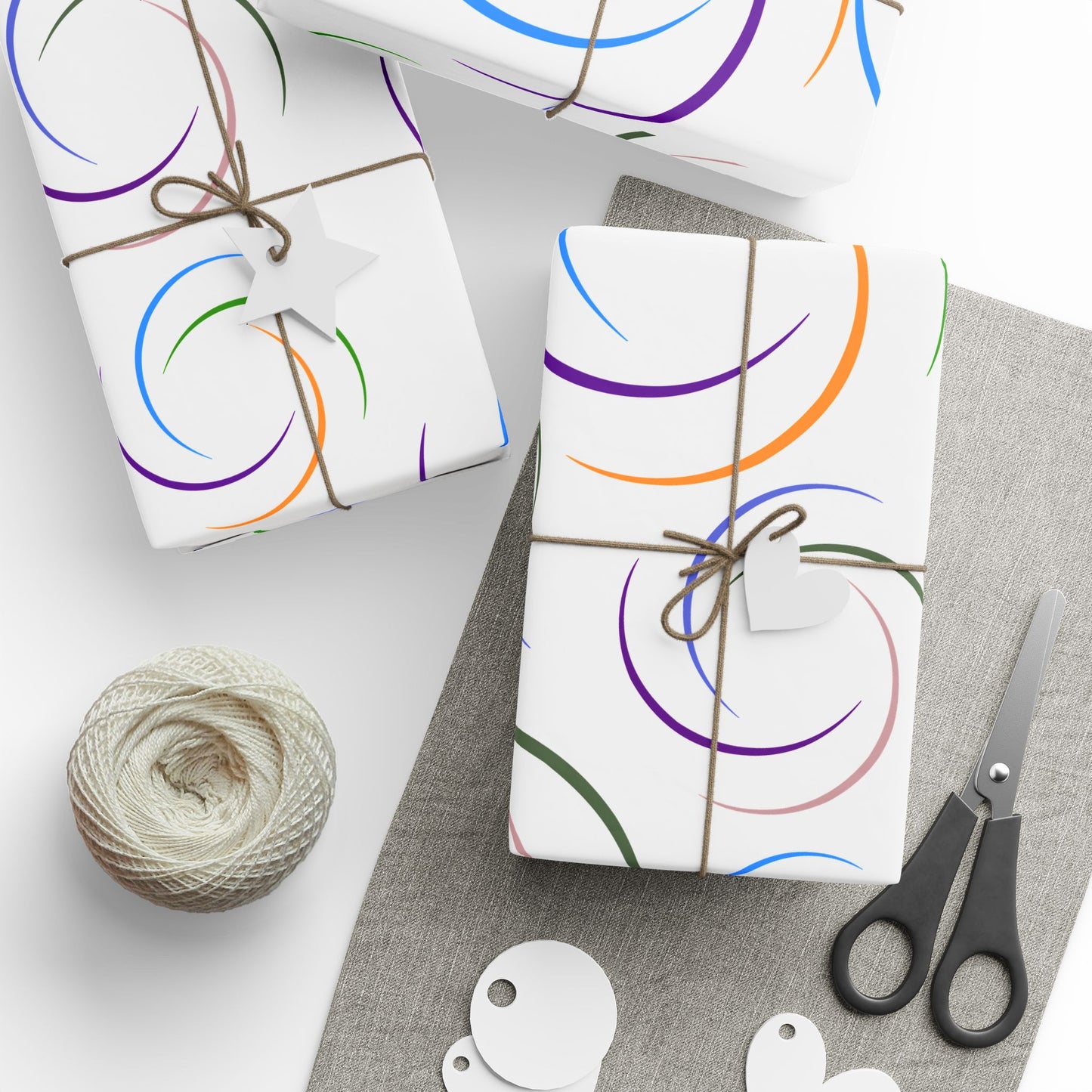 Colorful Swirl Gift Wrapping Paper, Decorative Gift Wrap Roll, Festival Wrapping Paper, Birthday and Celebration Wrap, Eco-Friendly [...]